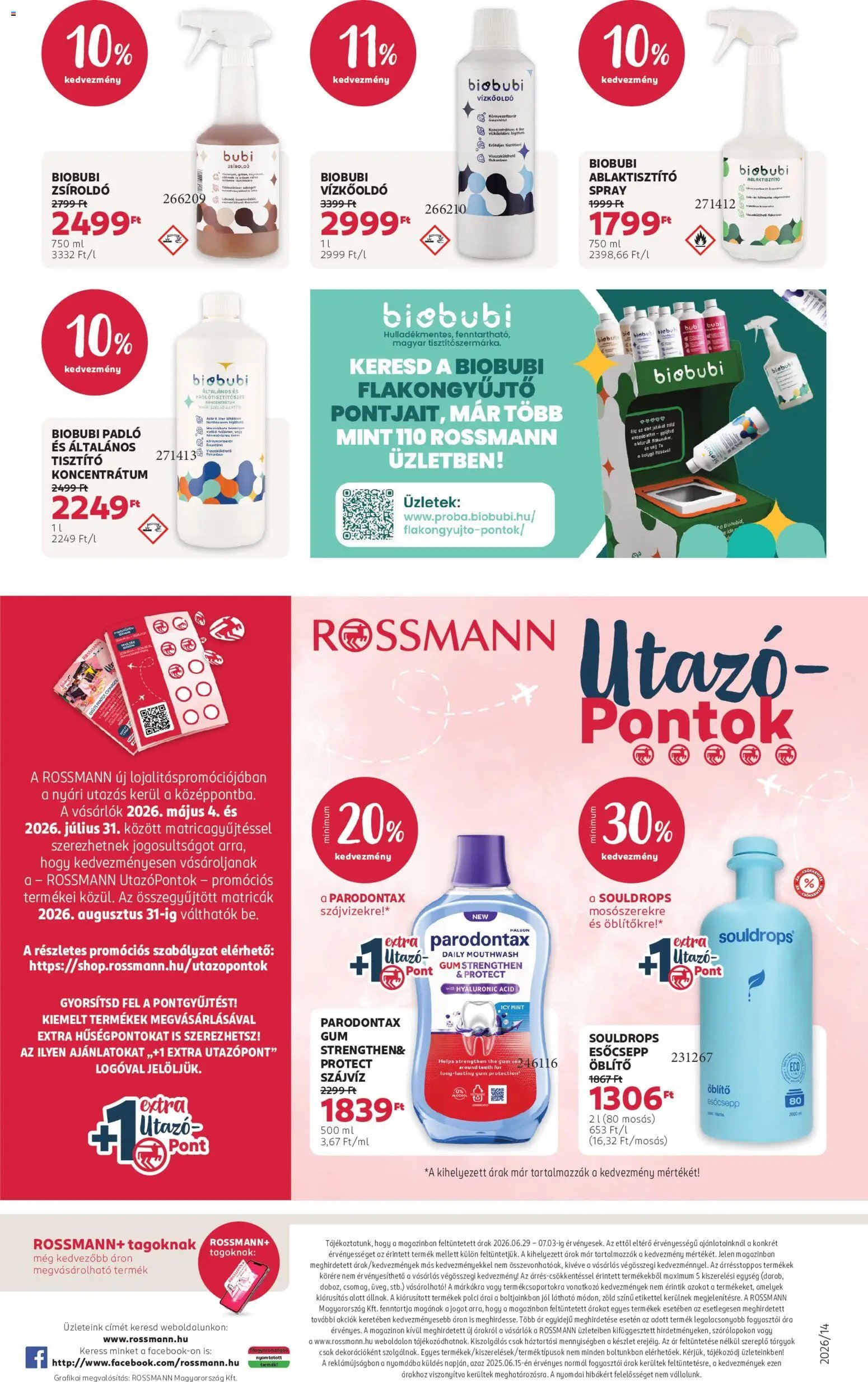 Rossmann újság 2026.06.29. Rossmann akciós újság