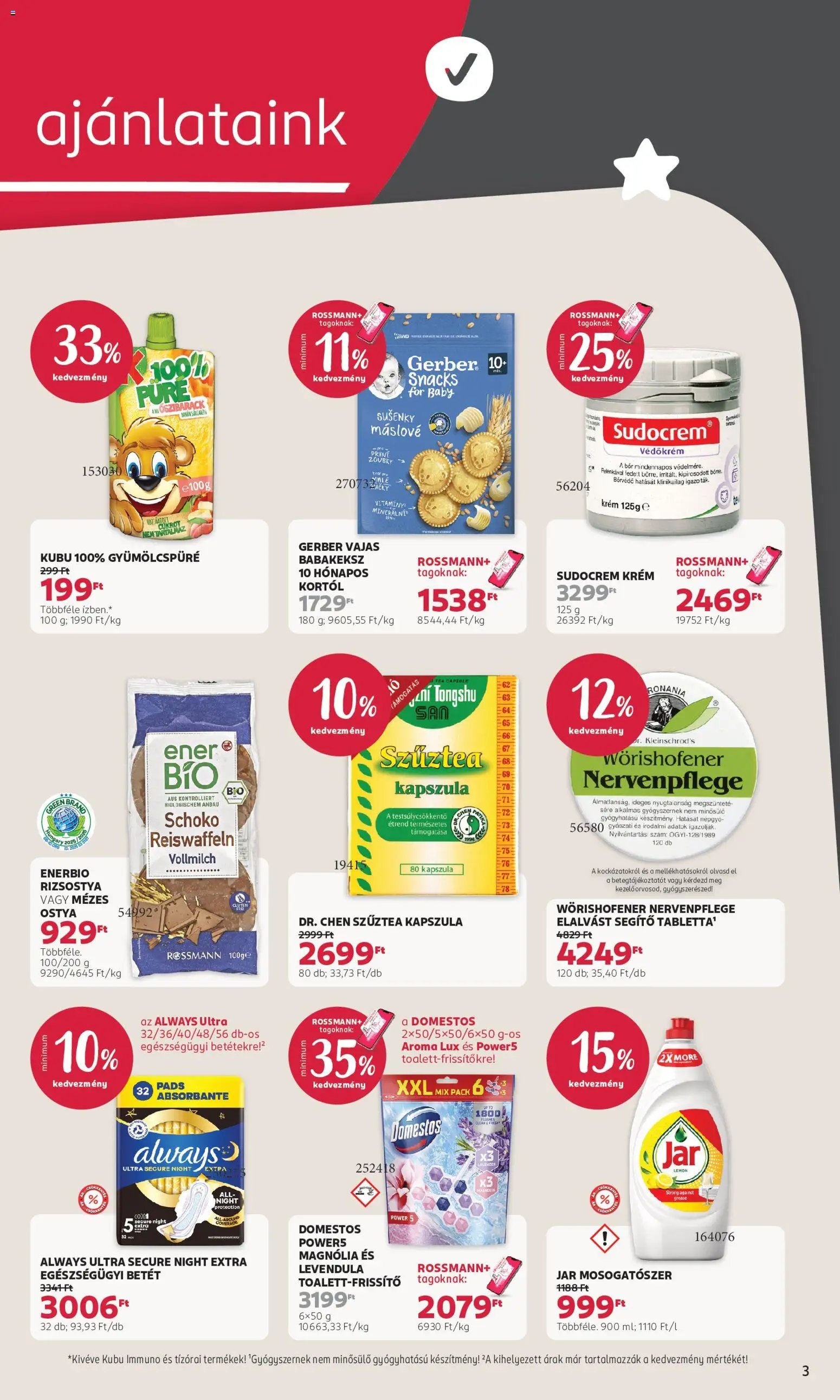 Rossmann újság 2026.06.29. Rossmann akciós újság