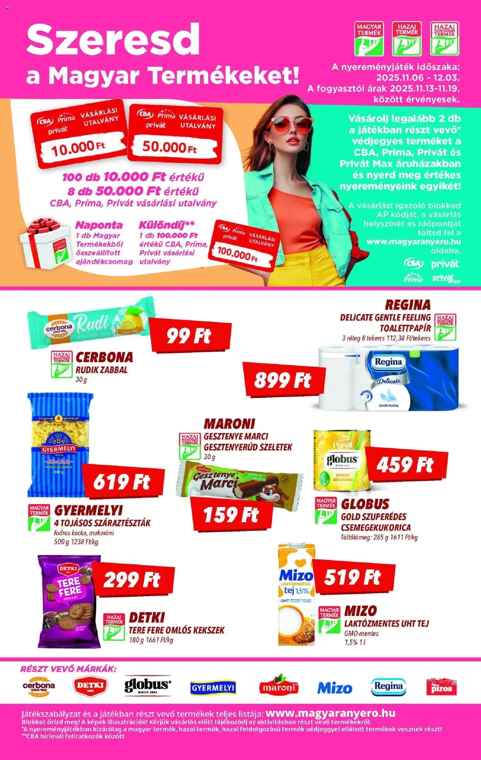 CBA újság 2025.11.13. Akciós újság CBA (2025-11-13 - 2025-11-19)