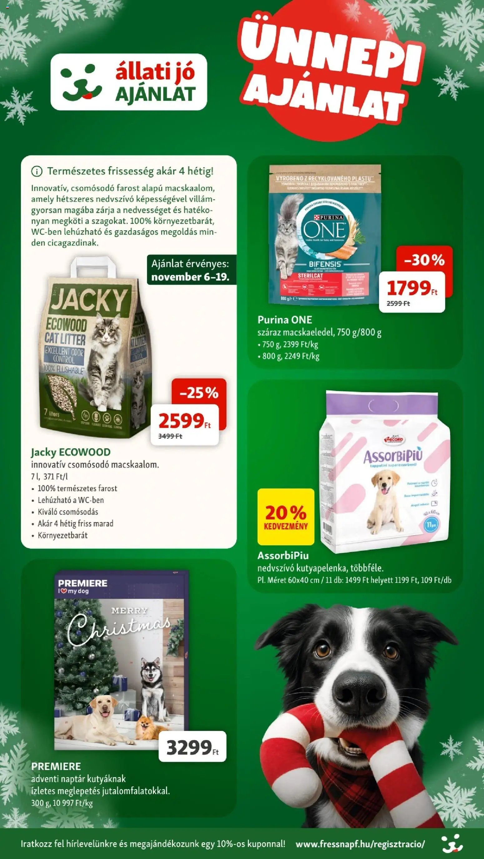 Fressnapf újság 2025.11.06. Akciós újság Fressnapf (2025-11-06 - 2025-11-12)