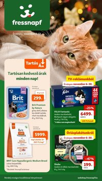 Fressnapf újság 2025.11.06. Akciós újság Fressnapf (2025-11-06 - 2025-11-12)