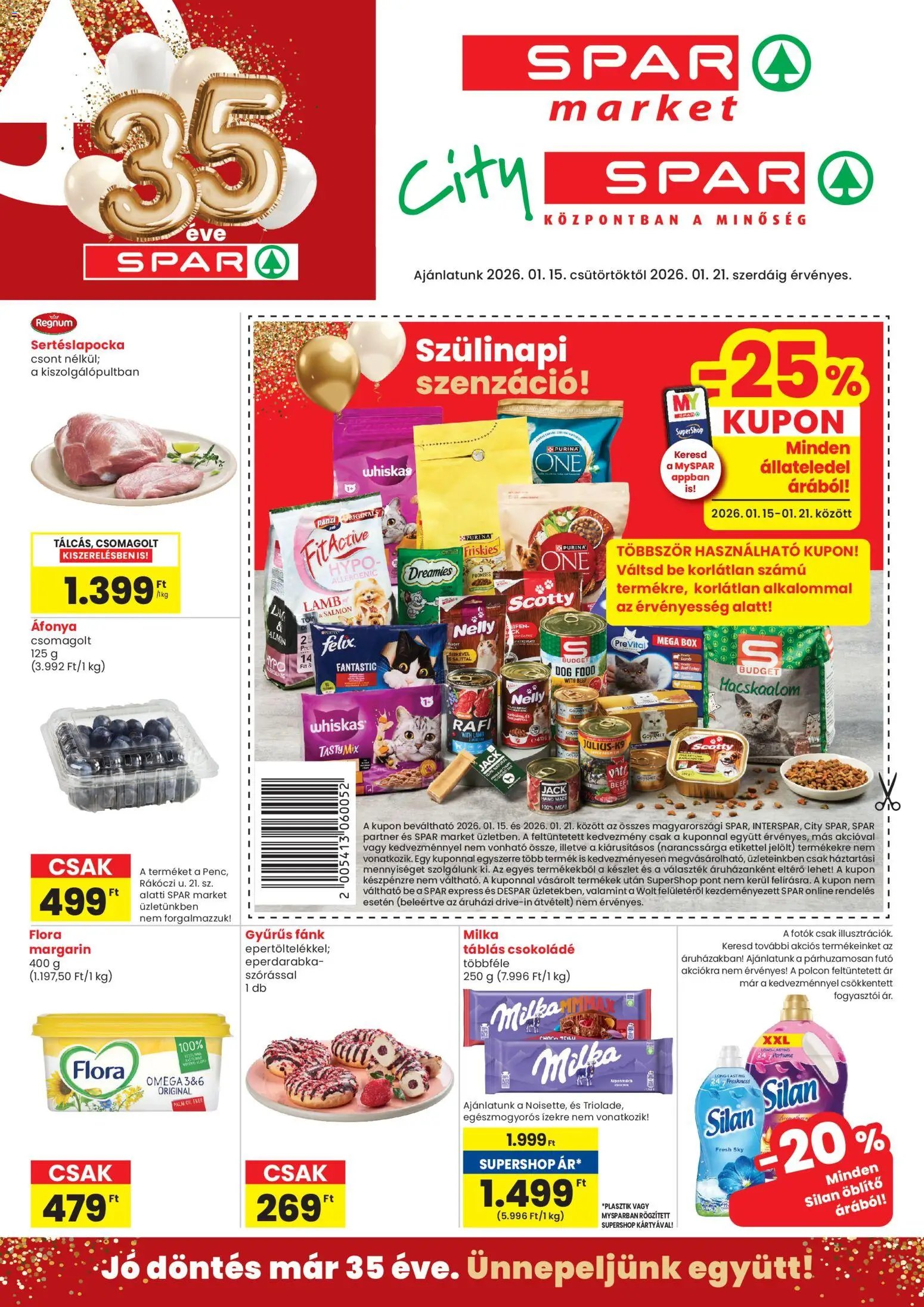 Spar Market újság 2026.01.15. Akciós újság Spar Market (2026-01-15 - 2026-01-21)