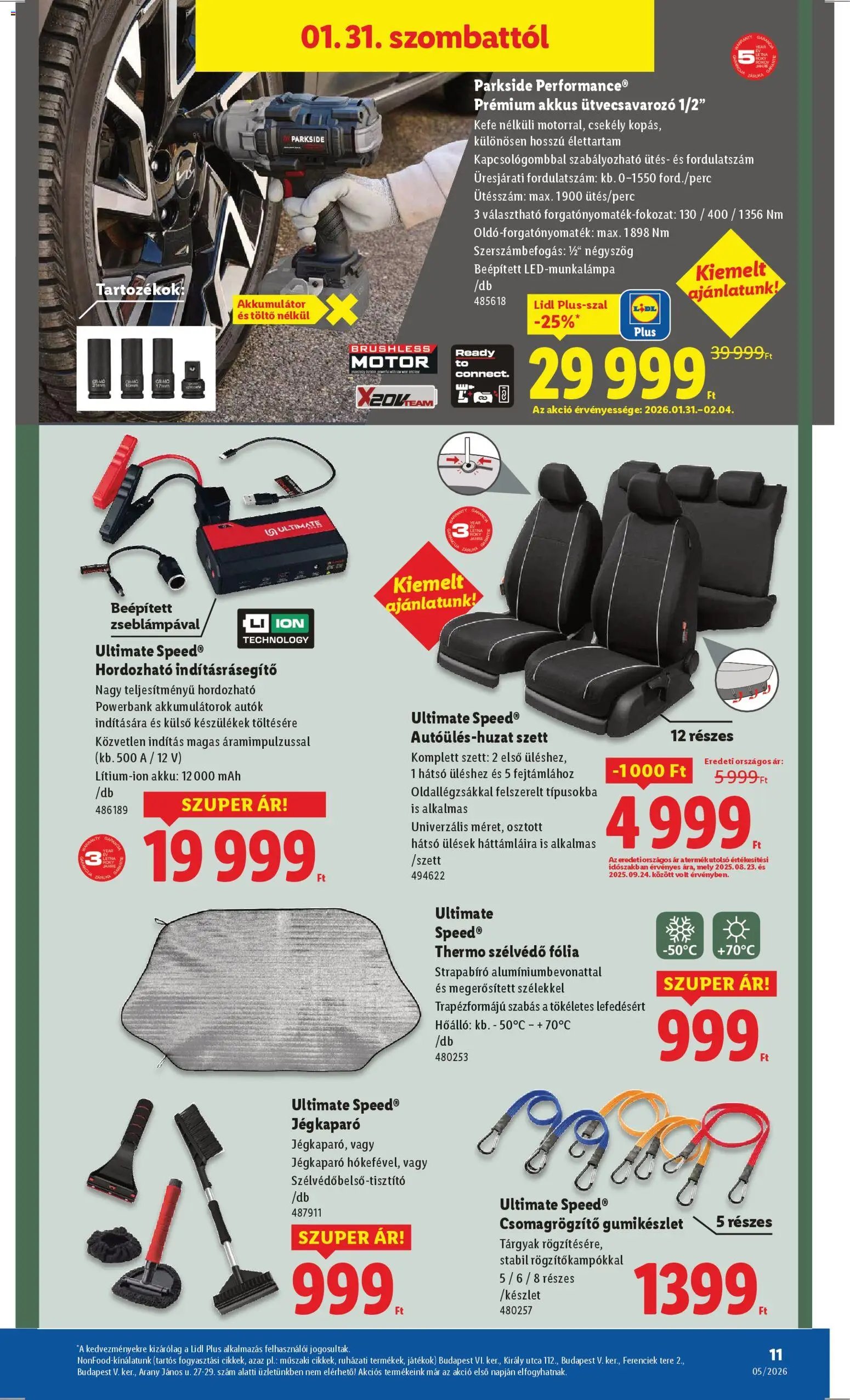 Lidl újság 2026.01.29. Nonfood kínálatunk (2026-01-29 - 2026-02-04)