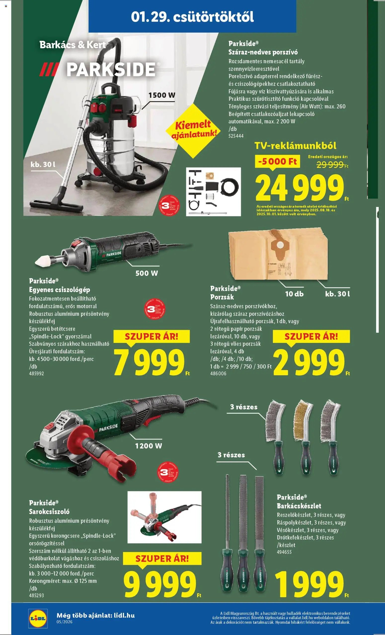 Lidl újság 2026.01.29. Nonfood kínálatunk (2026-01-29 - 2026-02-04)