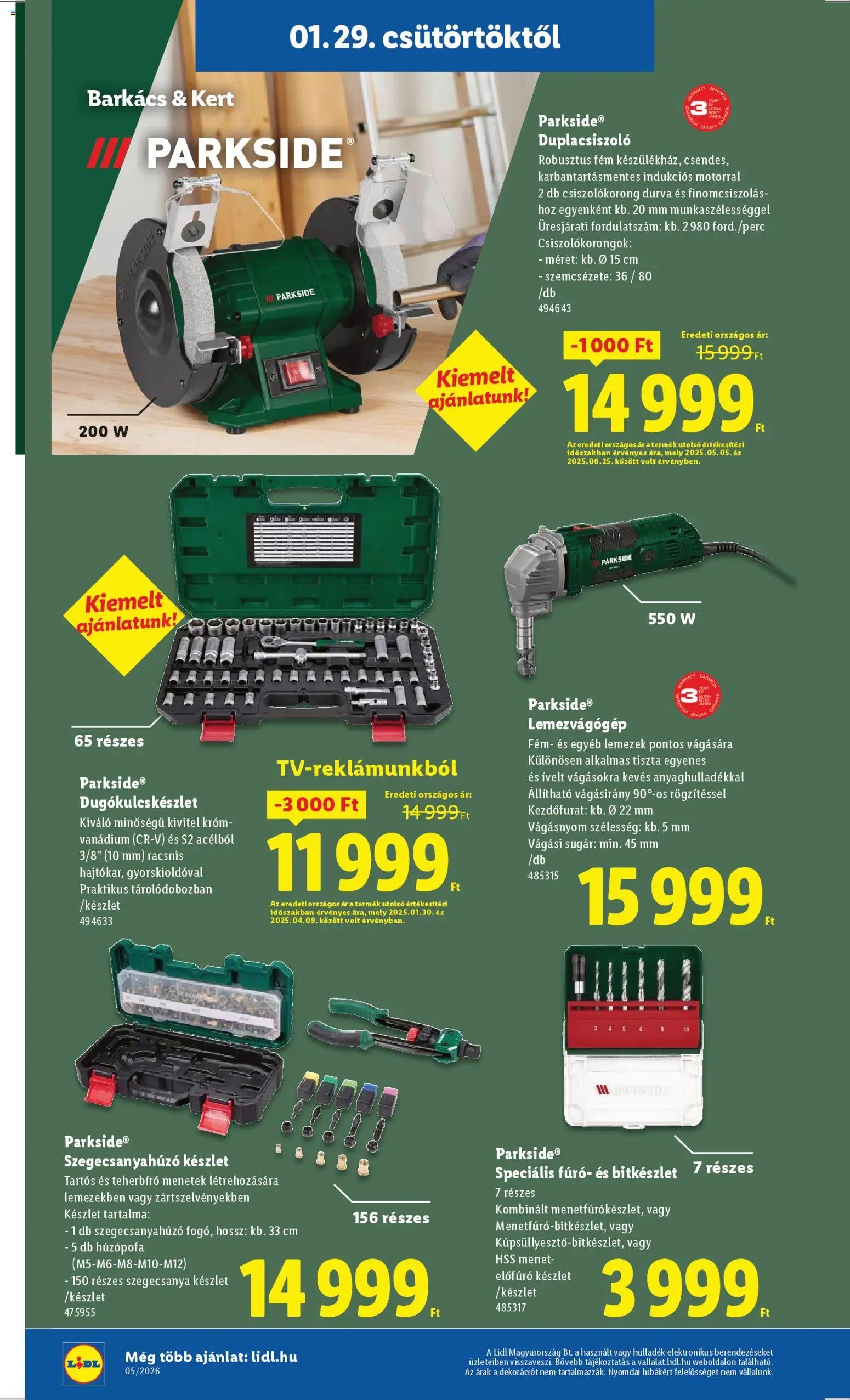 Lidl újság 2026.01.29. Nonfood kínálatunk (2026-01-29 - 2026-02-04)