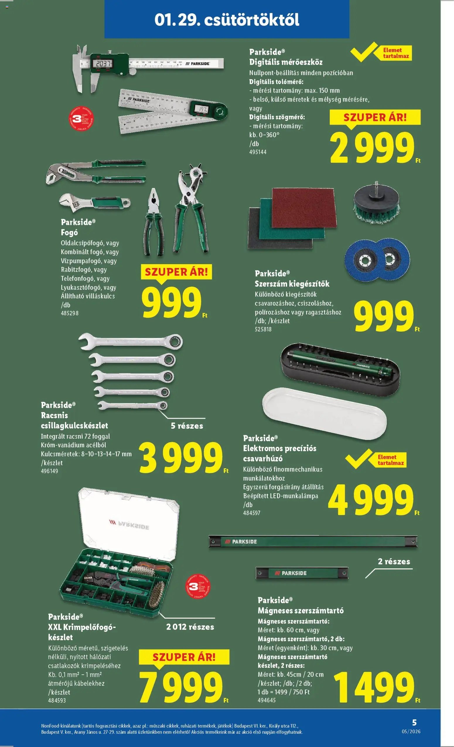 Lidl újság 2026.01.29. Nonfood kínálatunk (2026-01-29 - 2026-02-04)