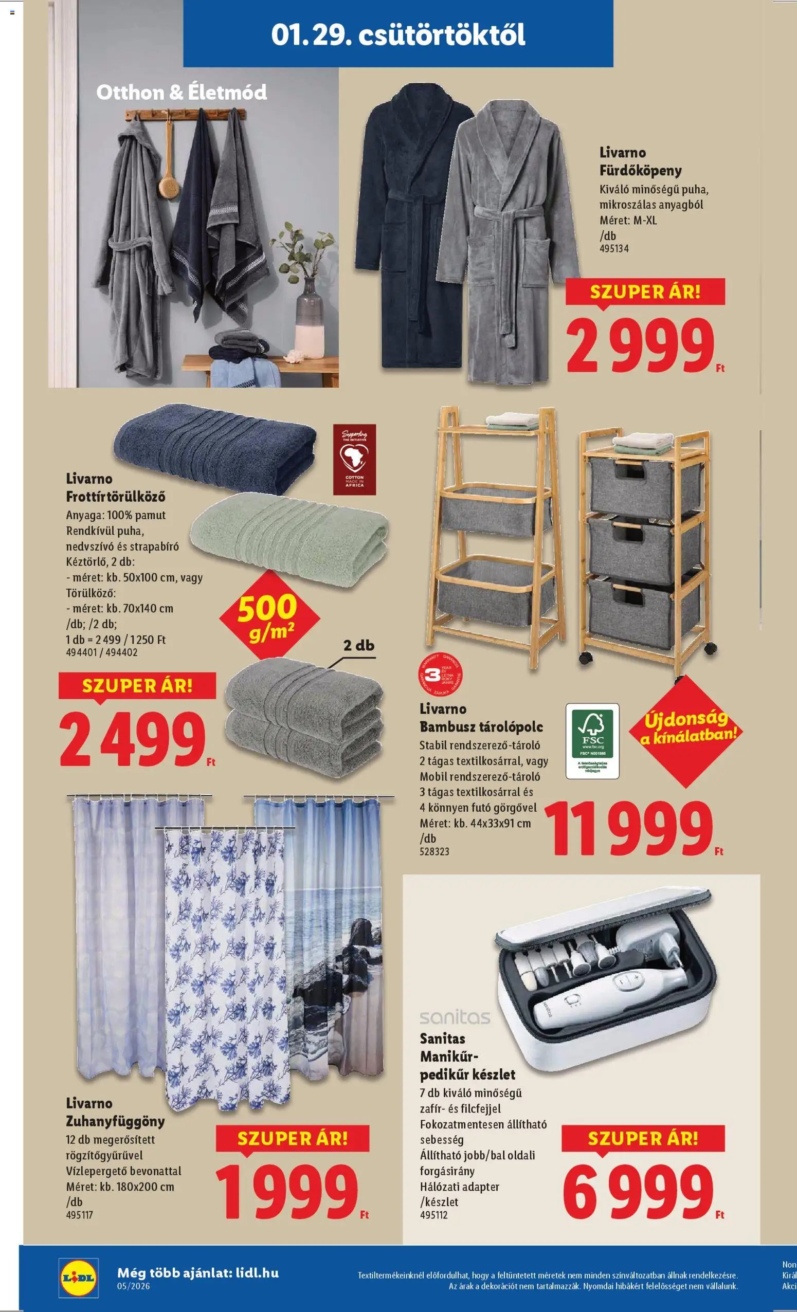 Lidl újság 2026.01.29. Nonfood kínálatunk (2026-01-29 - 2026-02-04)