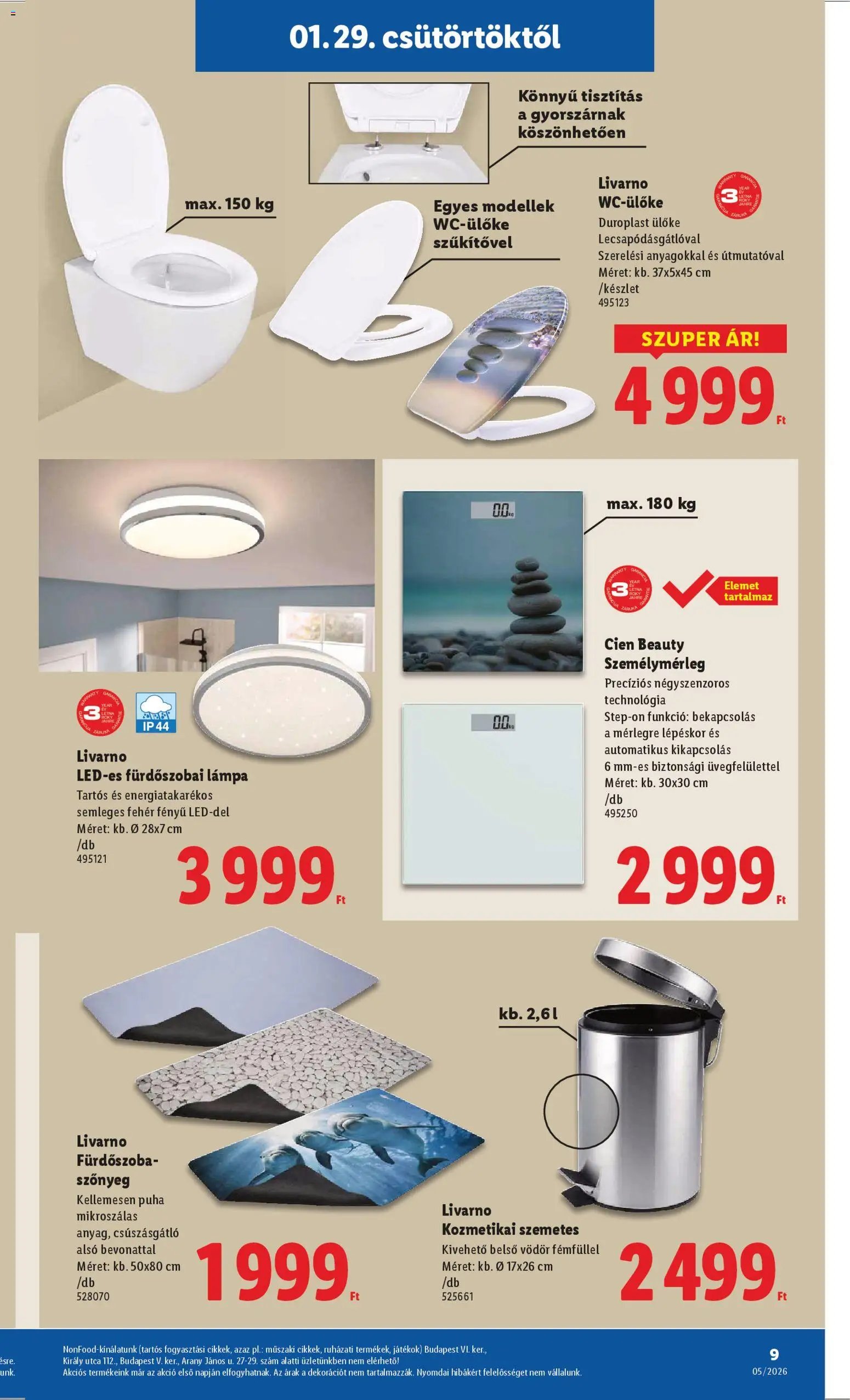 Lidl újság 2026.01.29. Nonfood kínálatunk (2026-01-29 - 2026-02-04)