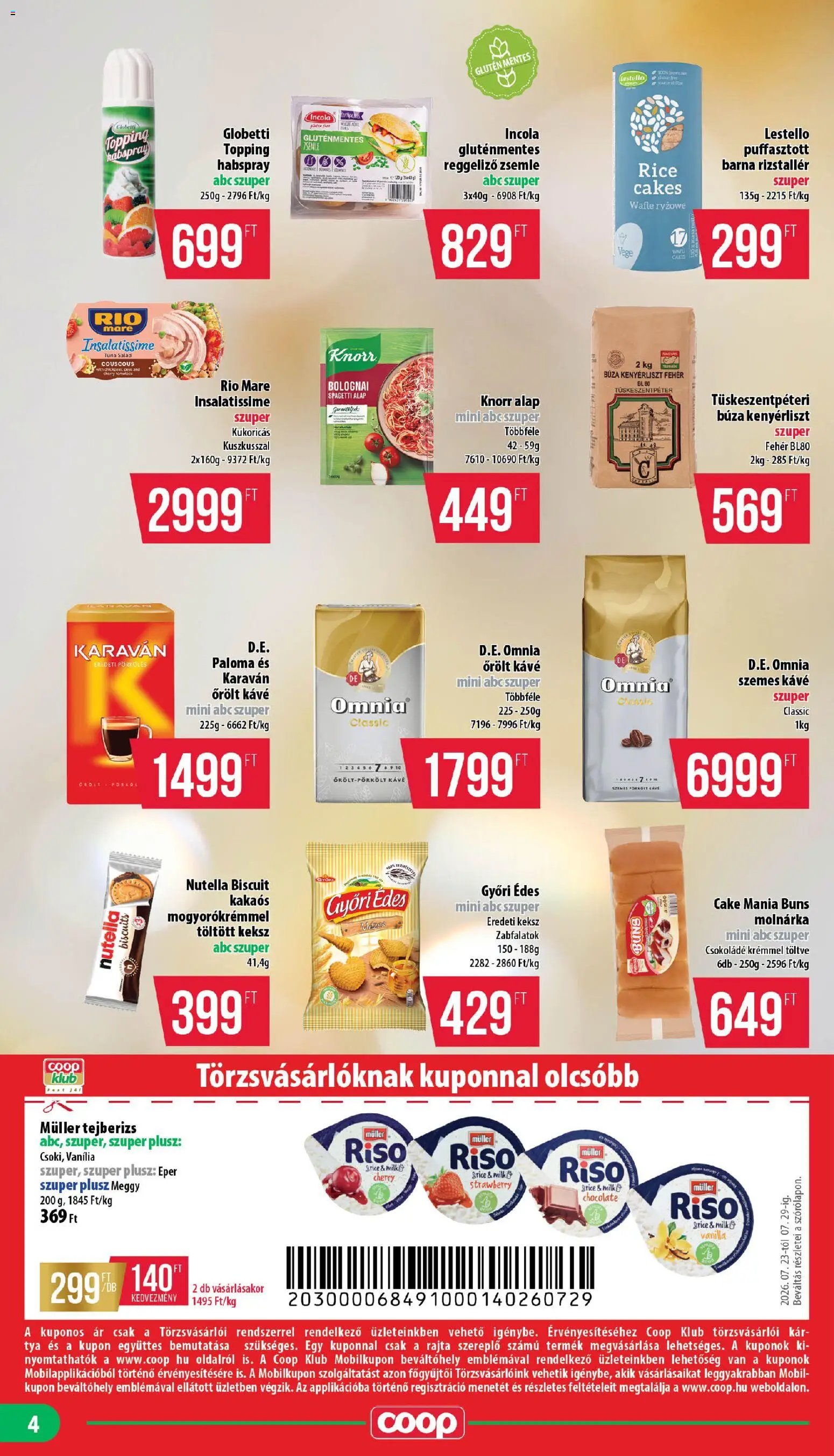 COOP újság 2026.07.23. COOP - Mini & Abc & Szuper / Mecsek