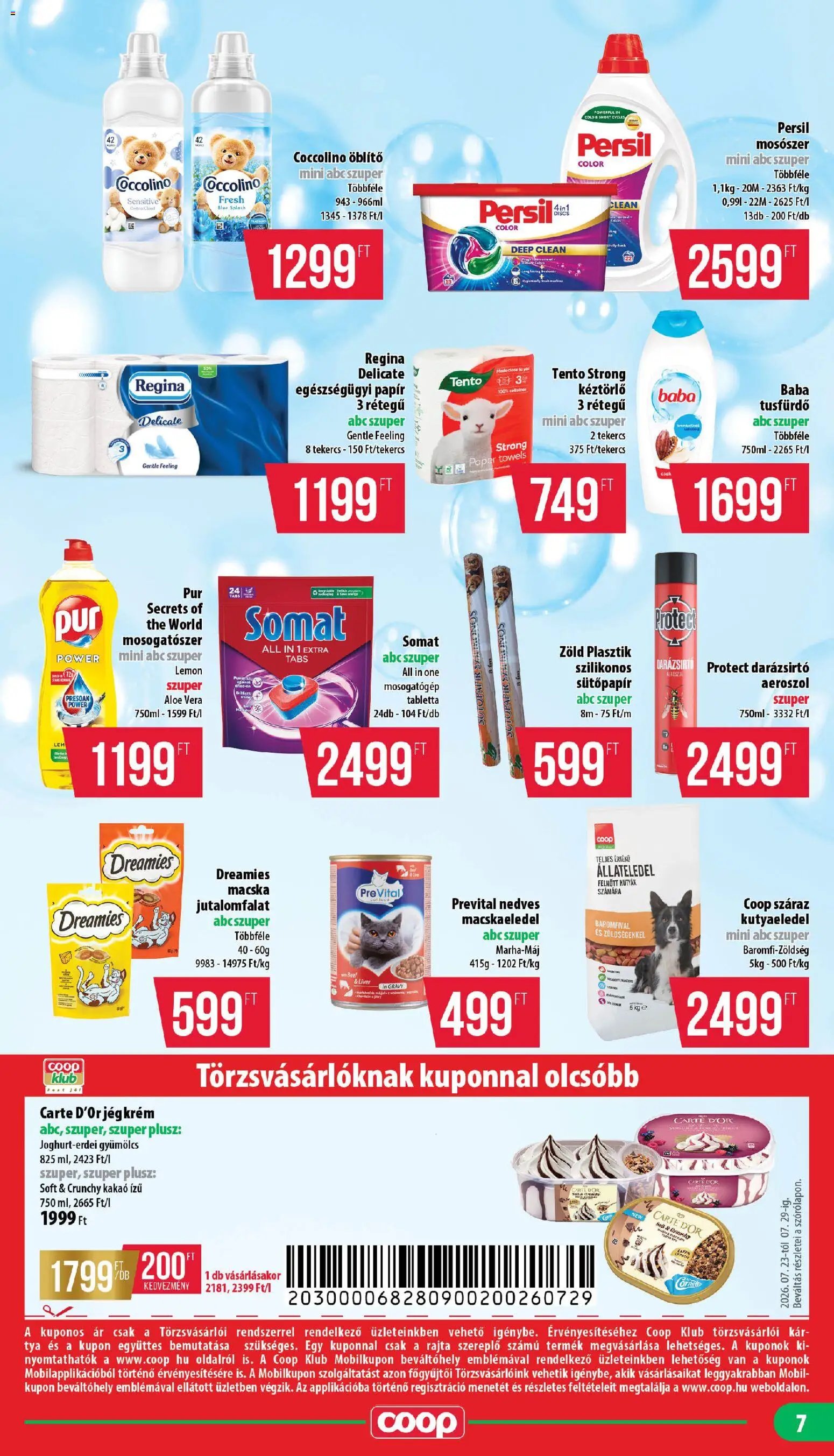 COOP újság 2026.07.23. COOP - Mini & Abc & Szuper / Mecsek