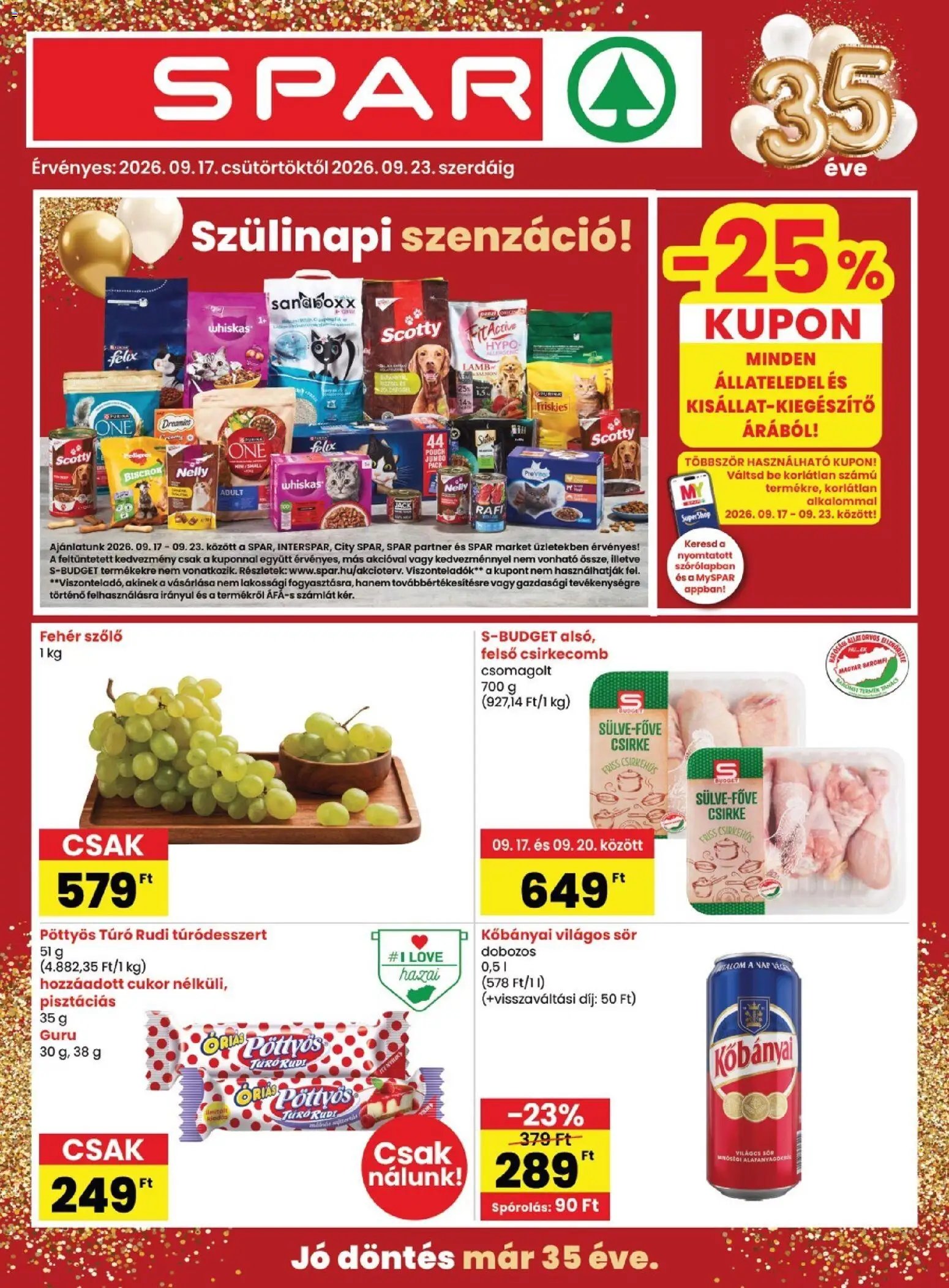 Spar újság 2026.09.17. Spar akciós újság