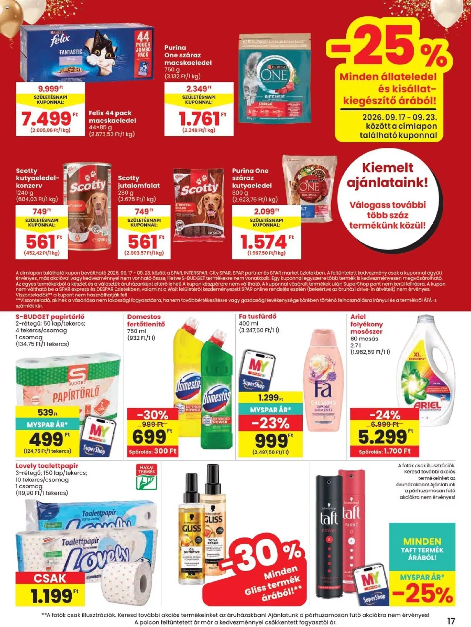 Spar újság 2026.09.17. Spar akciós újság