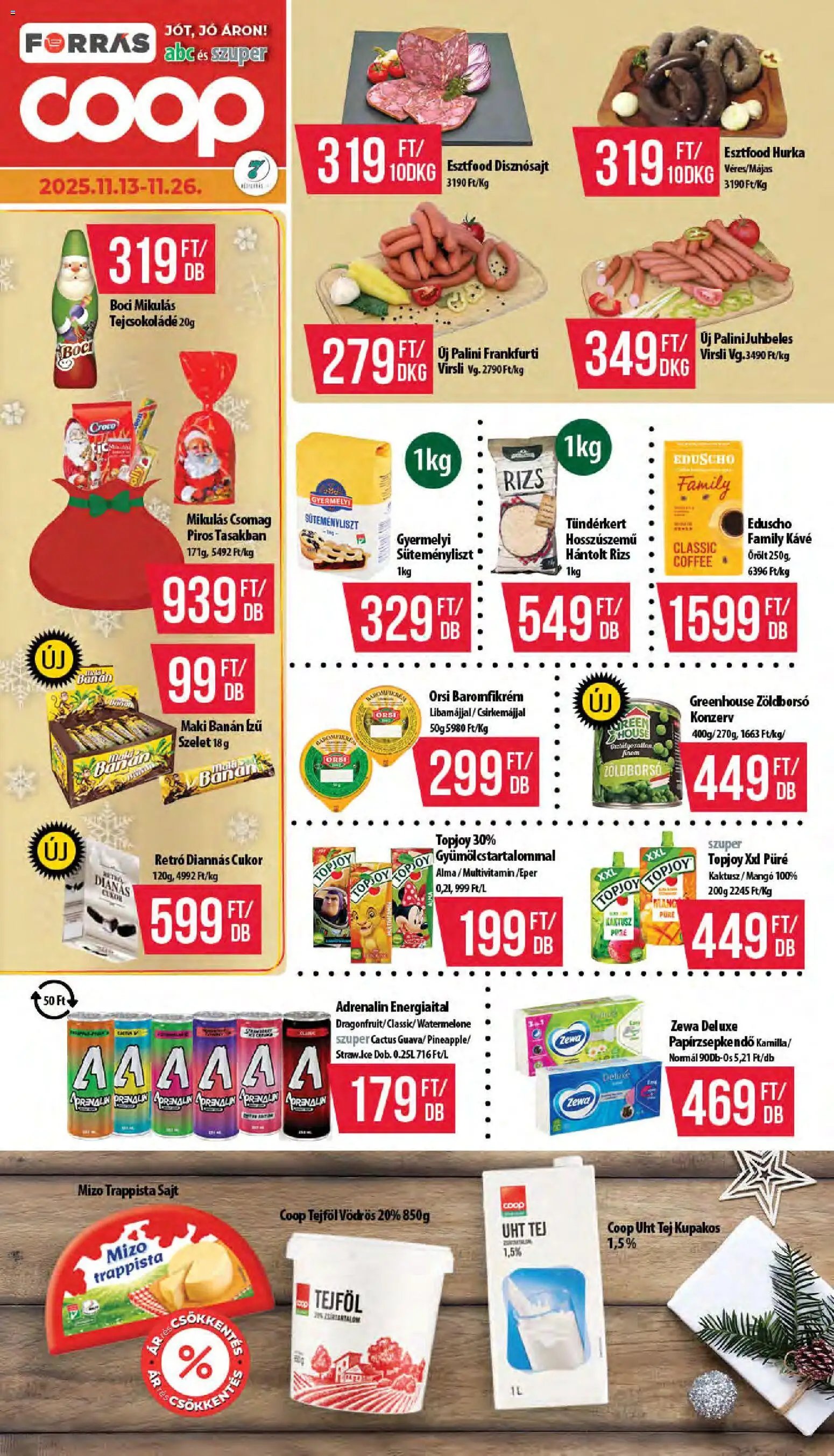 COOP újság 2025.11.13. Akciós újság COOP (2025-11-13 - 2025-11-26)