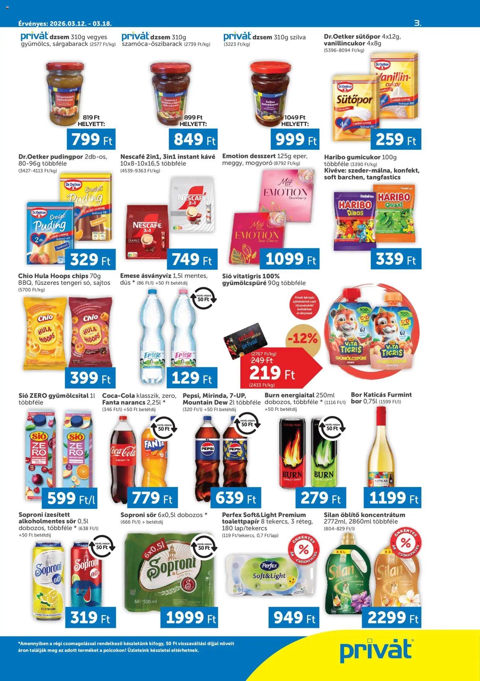 PRIVÁT újság 2026.03.12. PRIVÁT akciós újság (2026-03-12 - 2026-03-18)