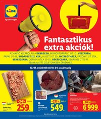 Lidl újság 2026.10.01. Lidl Debrecen, Veszprém, Budapest, Nyíregyháza, Békéscsaba