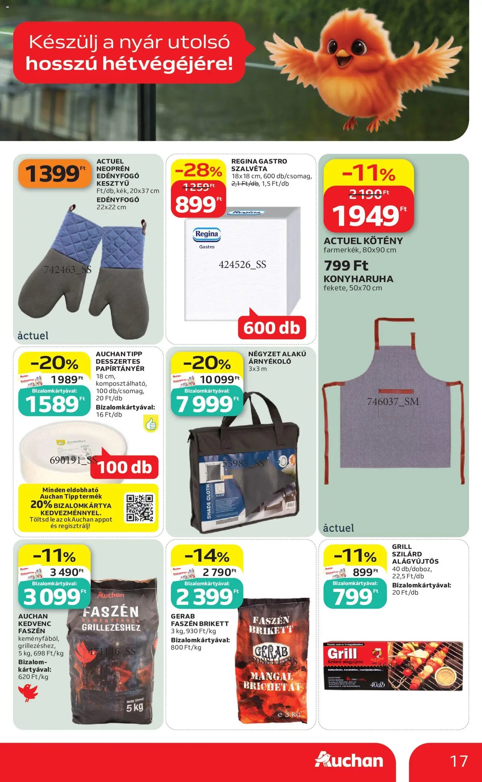 Auchan újság 2026.08.13. Auchan Grill ajánlatok