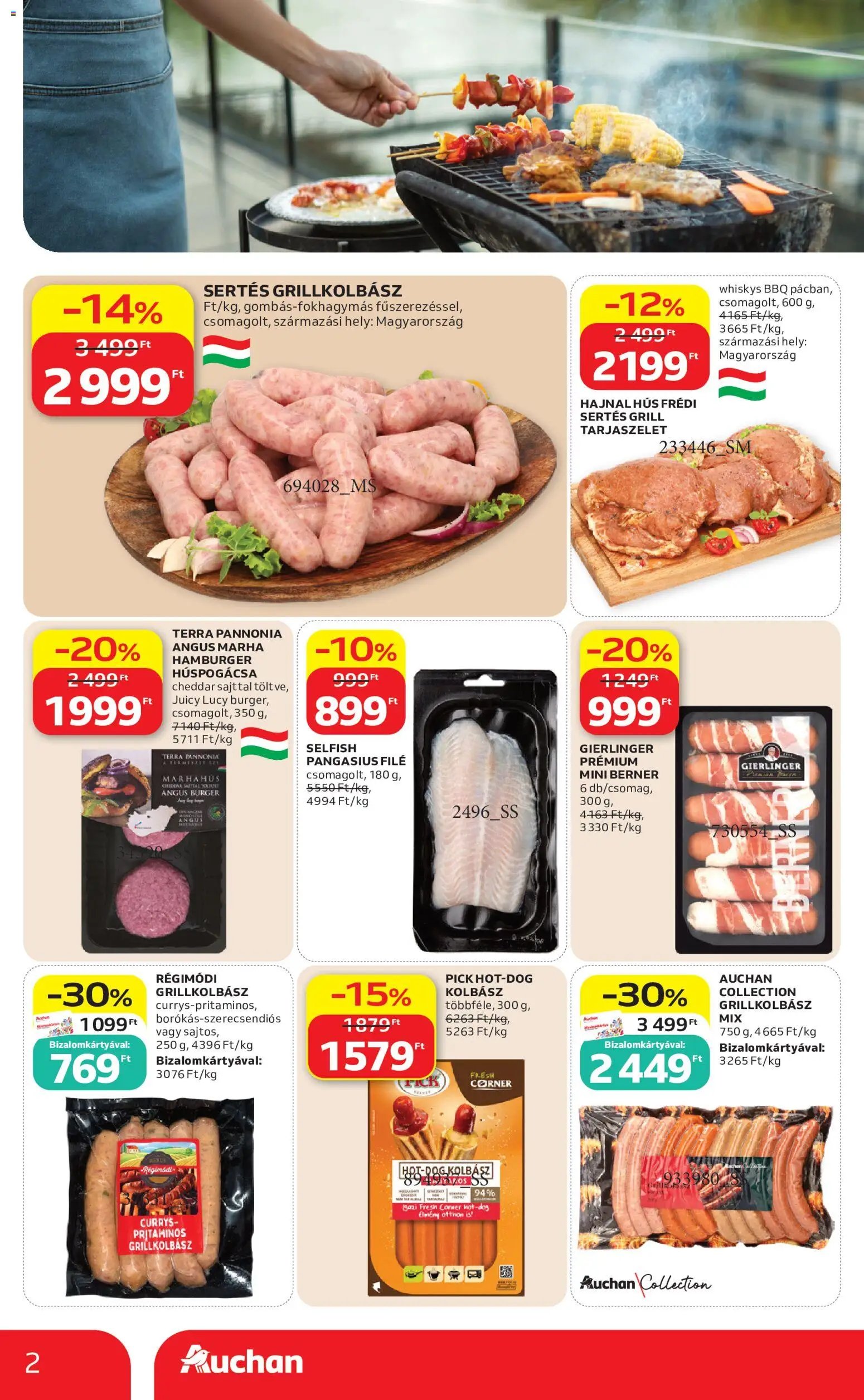 Auchan újság 2026.08.13. Auchan Grill ajánlatok