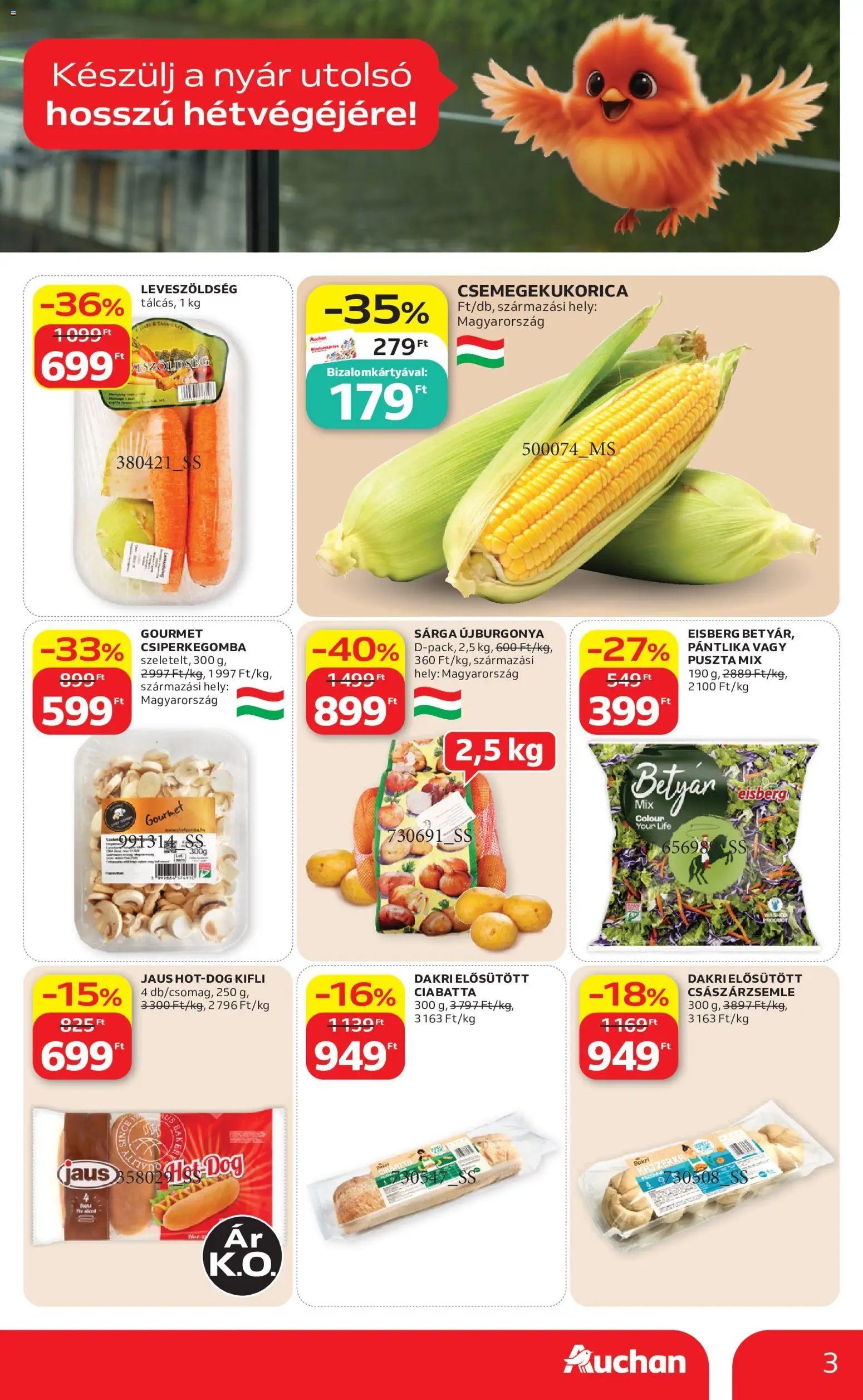 Auchan újság 2026.08.13. Auchan Grill ajánlatok