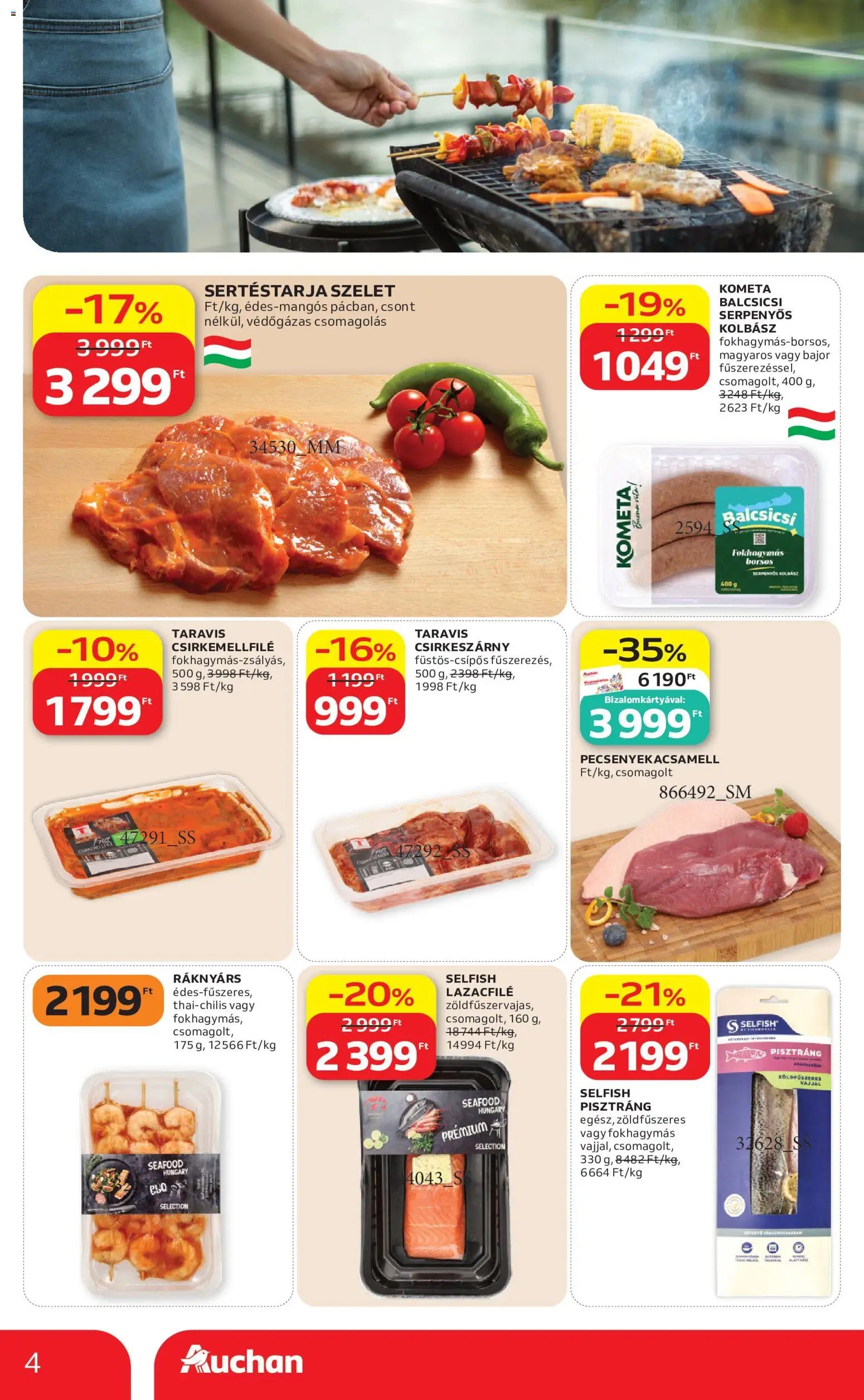 Auchan újság 2026.08.13. Auchan Grill ajánlatok