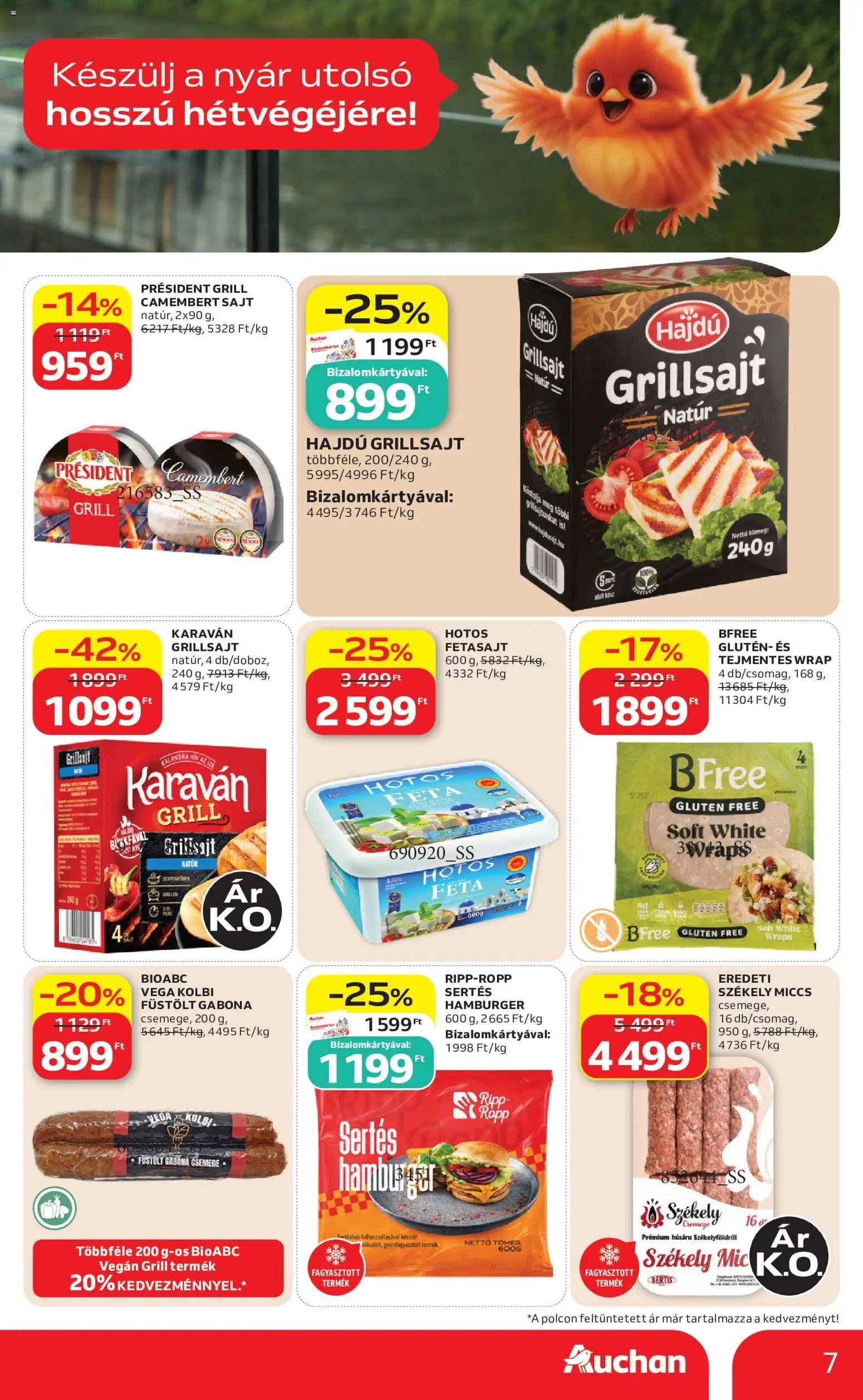 Auchan újság 2026.08.13. Auchan Grill ajánlatok