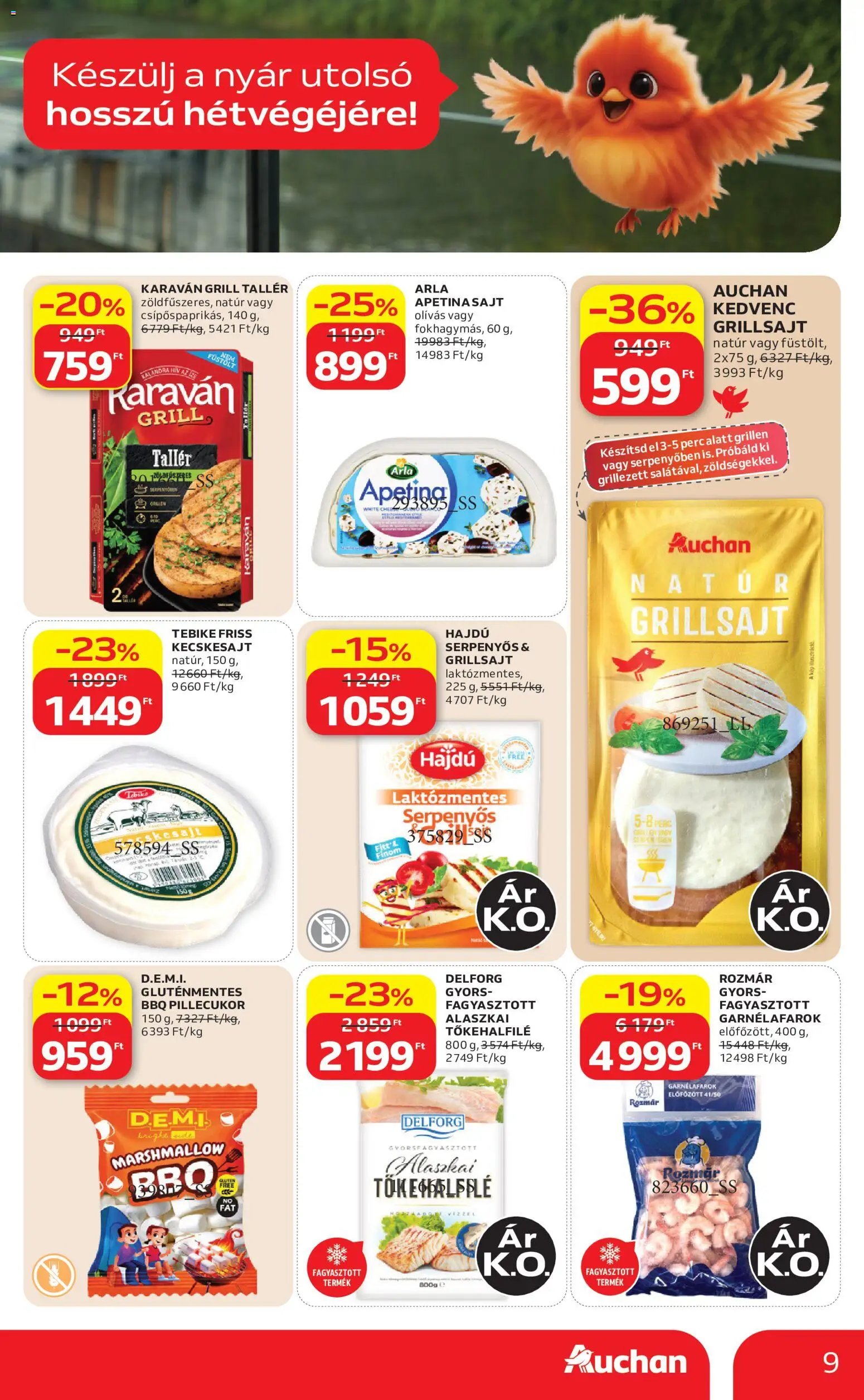Auchan újság 2026.08.13. Auchan Grill ajánlatok