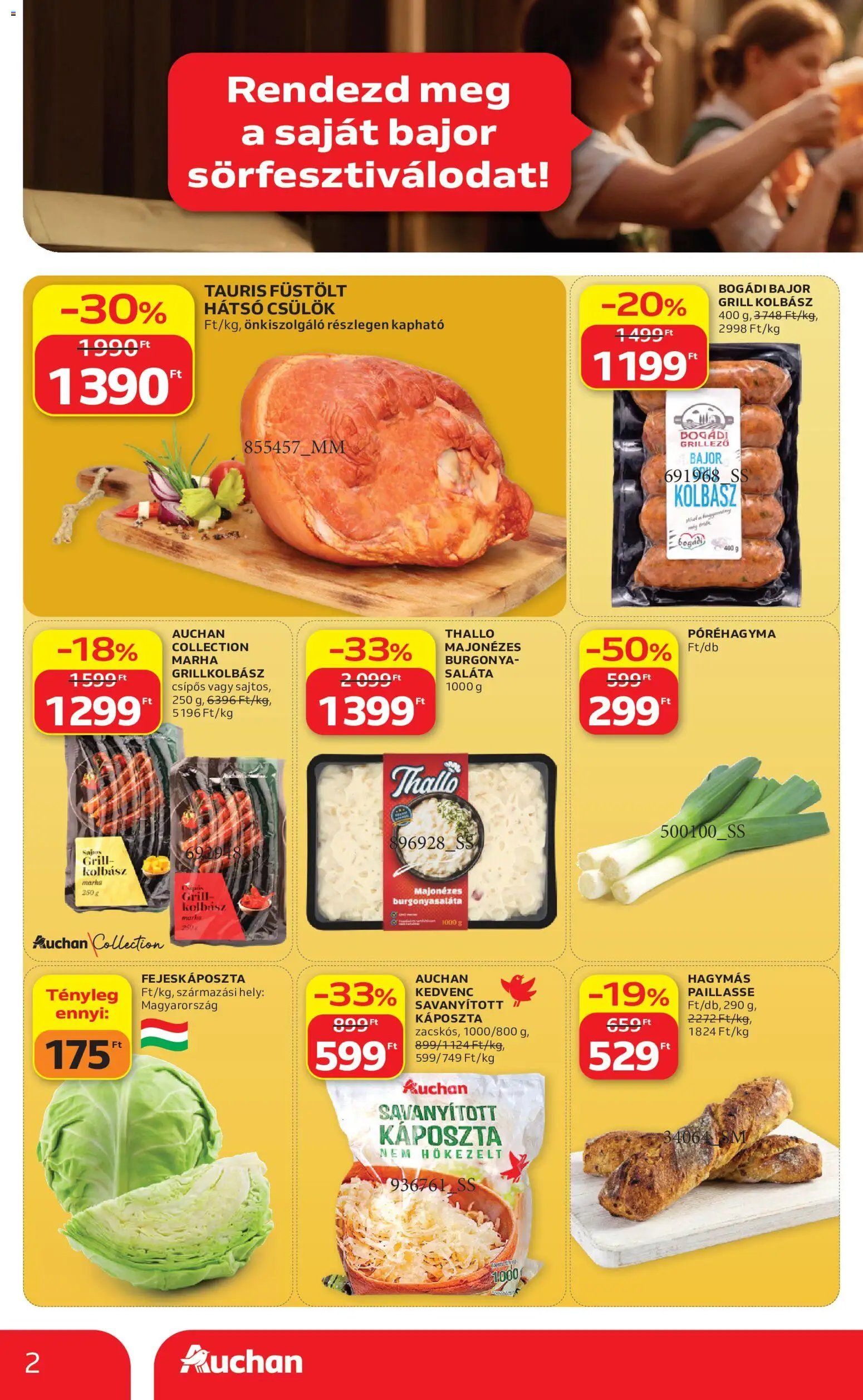 Auchan újság 2026.09.17. Auchan Bajor sorfesztival ajánlatok