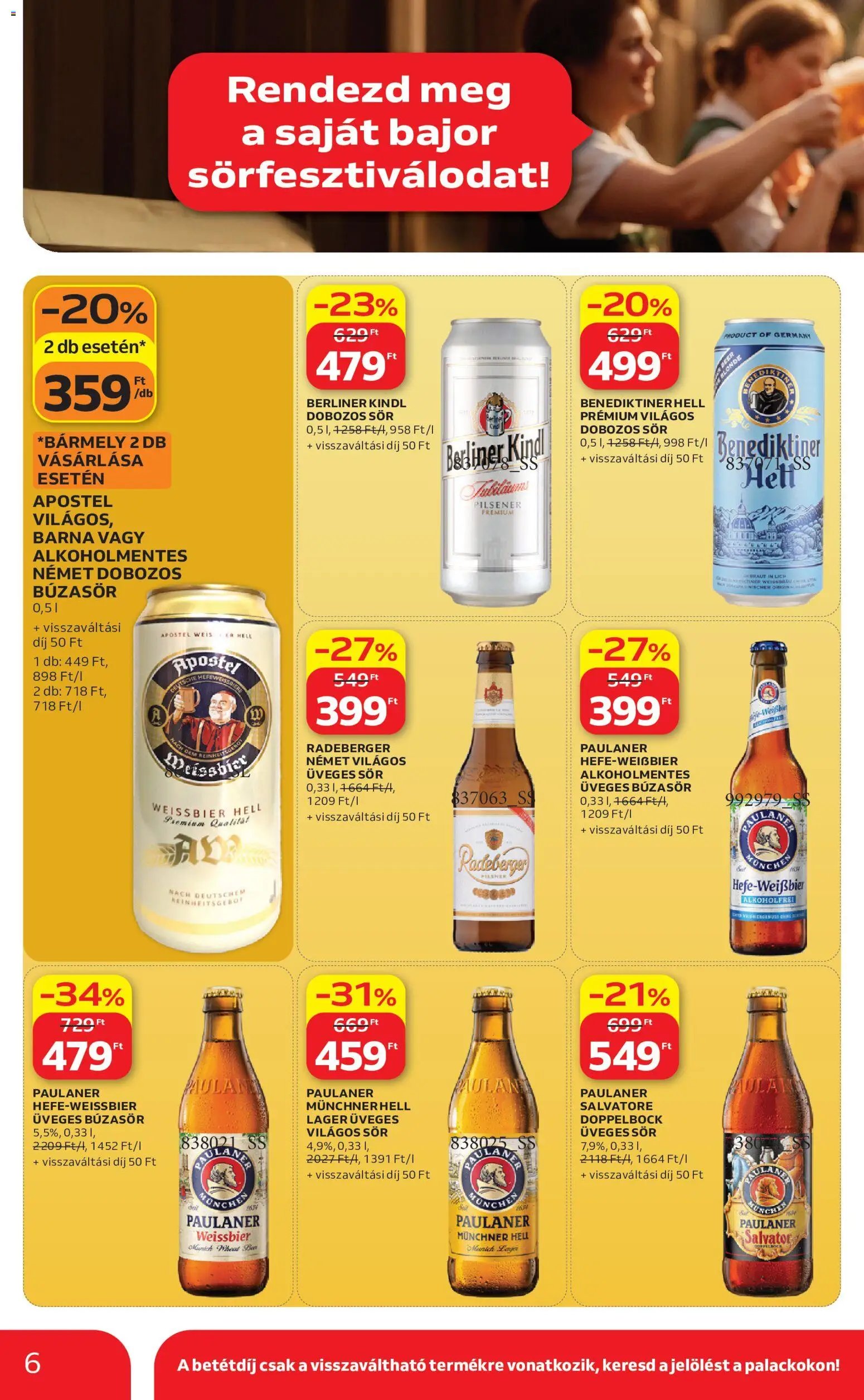 Auchan újság 2026.09.17. Auchan Bajor sorfesztival ajánlatok
