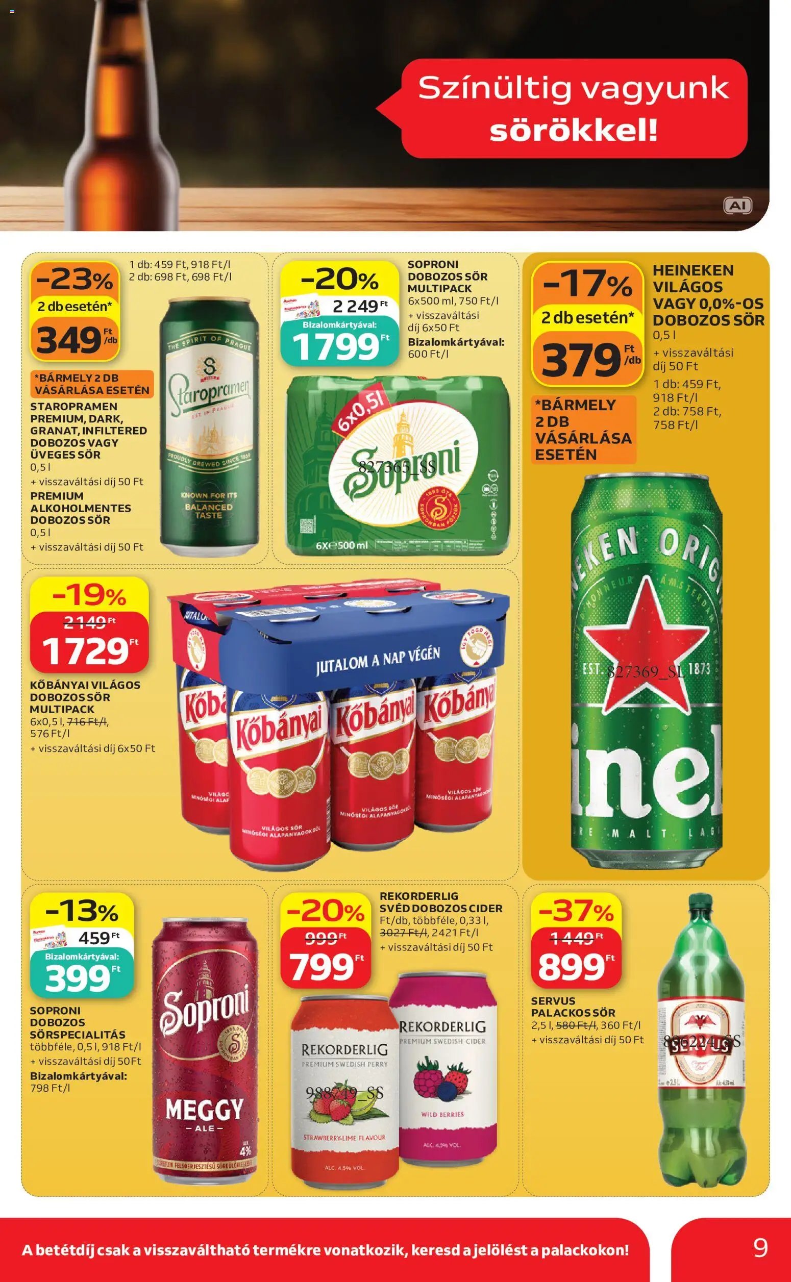 Auchan újság 2026.09.17. Auchan Bajor sorfesztival ajánlatok