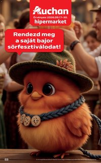 Auchan újság 2026.09.17. Auchan Bajor sorfesztival ajánlatok