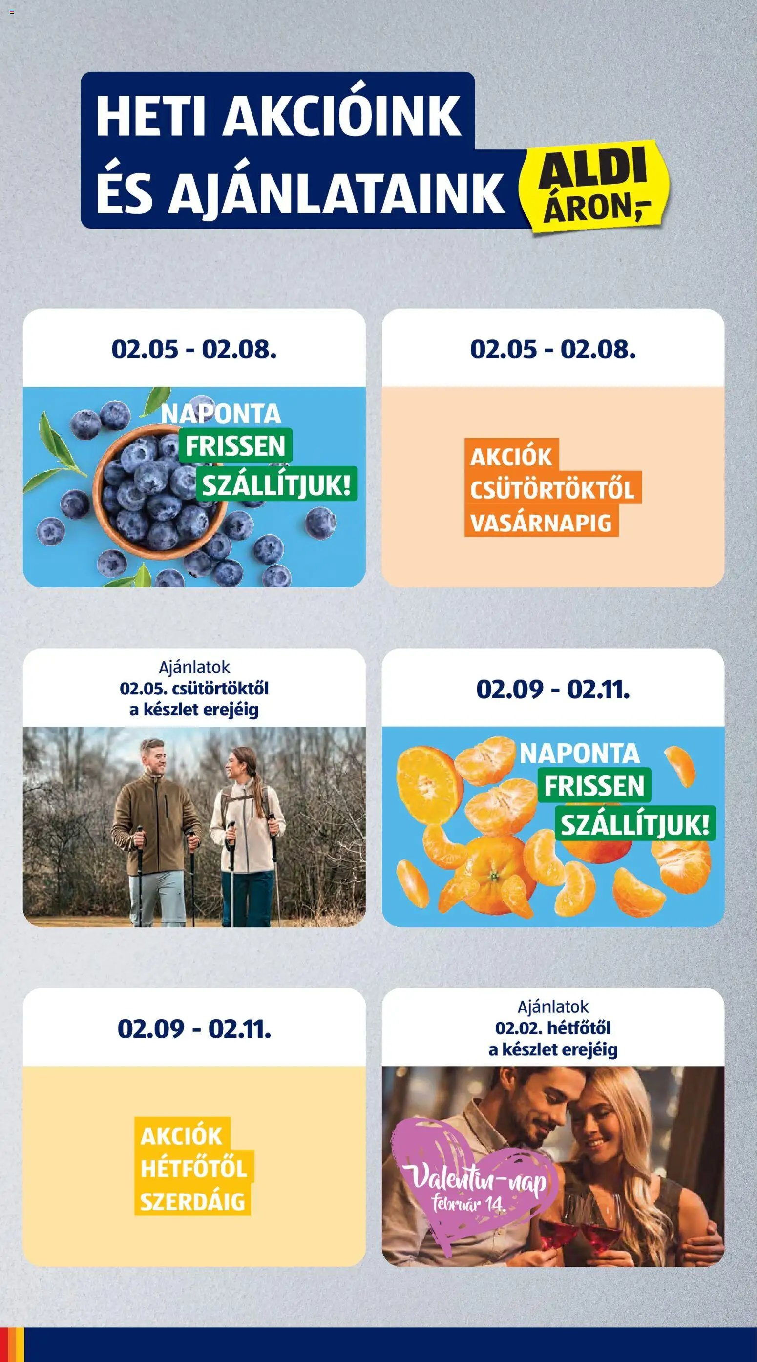 Aldi újság 2026.02.05. Akciós újság Aldi (2026-02-05 - 2026-02-11)