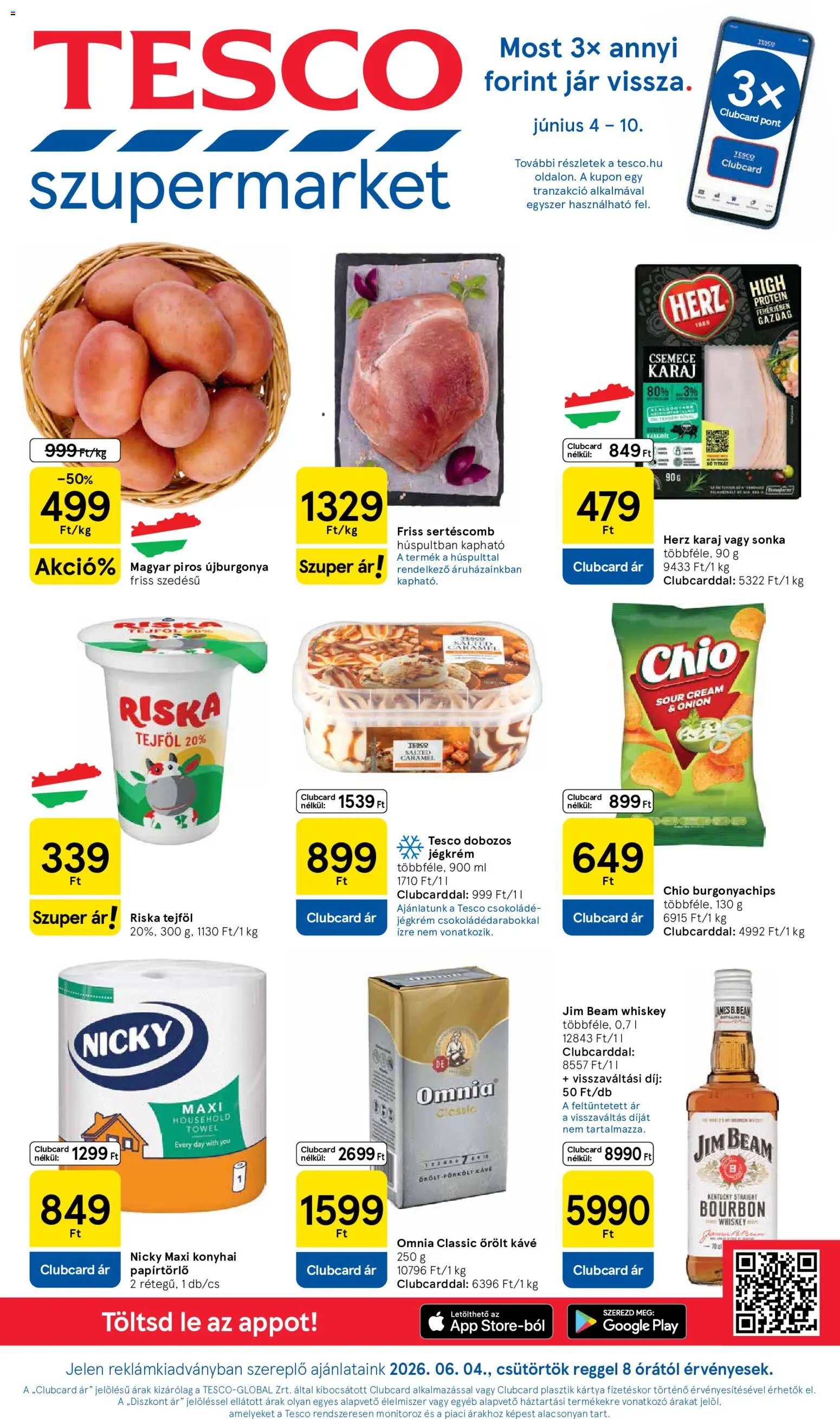 Tesco újság 2026.06.04. Tesco Szupermarket akciós újság
