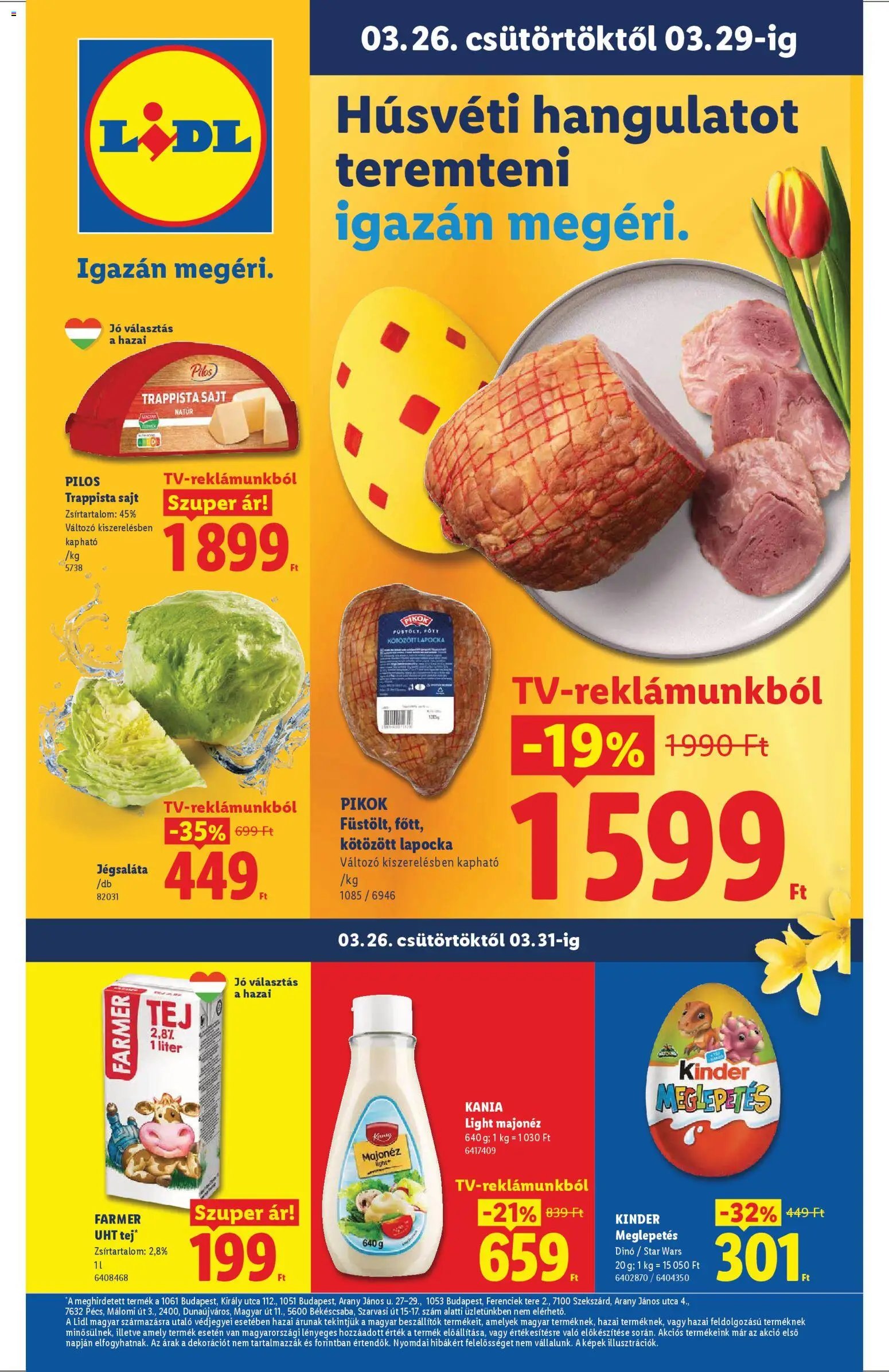 Lidl újság 2026.03.26. Lidl akciós újság (2026-03-26 - 2026-03-31)