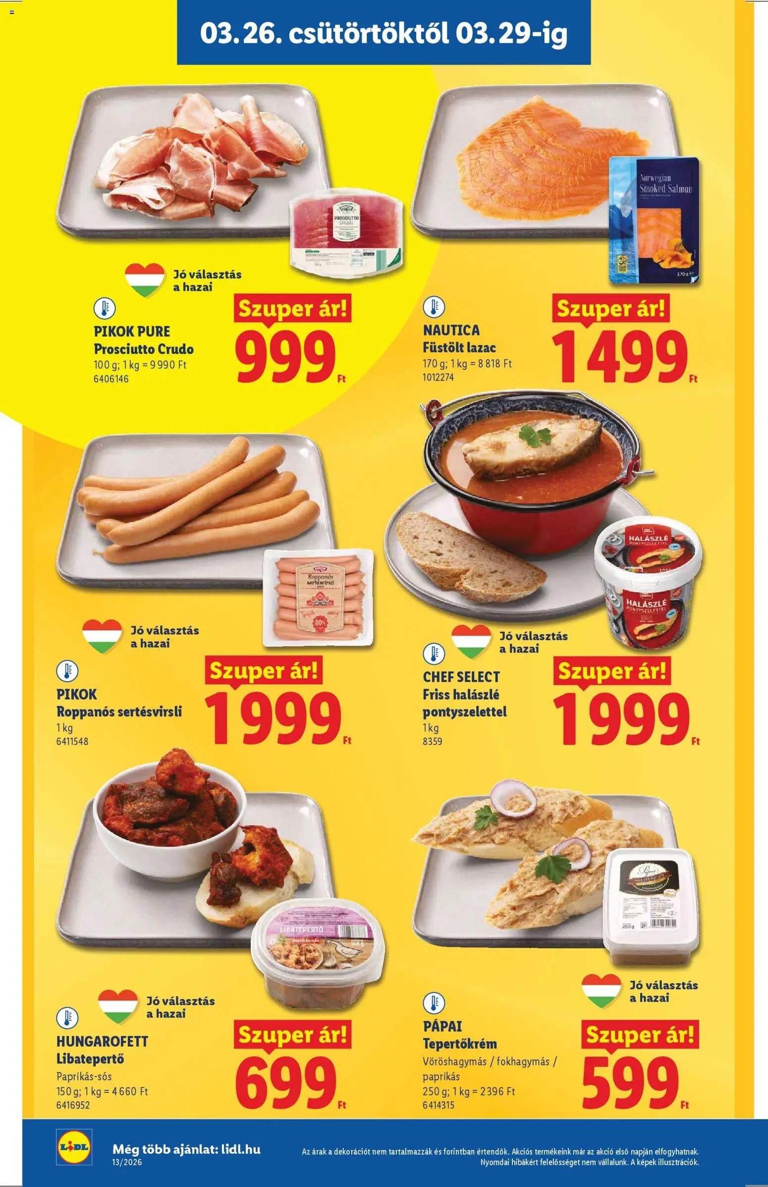 Lidl újság 2026.03.26. Lidl akciós újság (2026-03-26 - 2026-03-31)