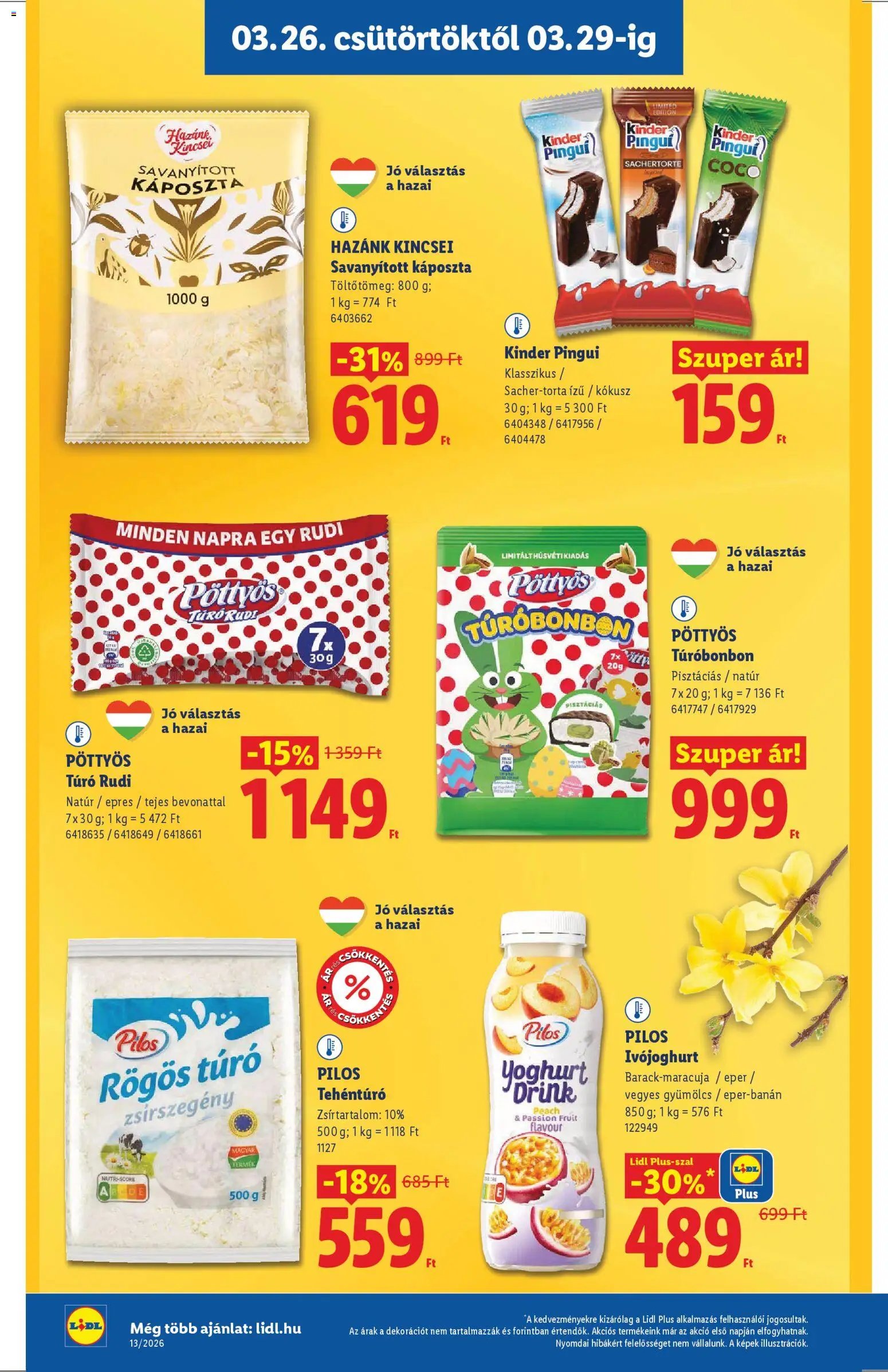 Lidl újság 2026.03.26. Lidl akciós újság (2026-03-26 - 2026-03-31)