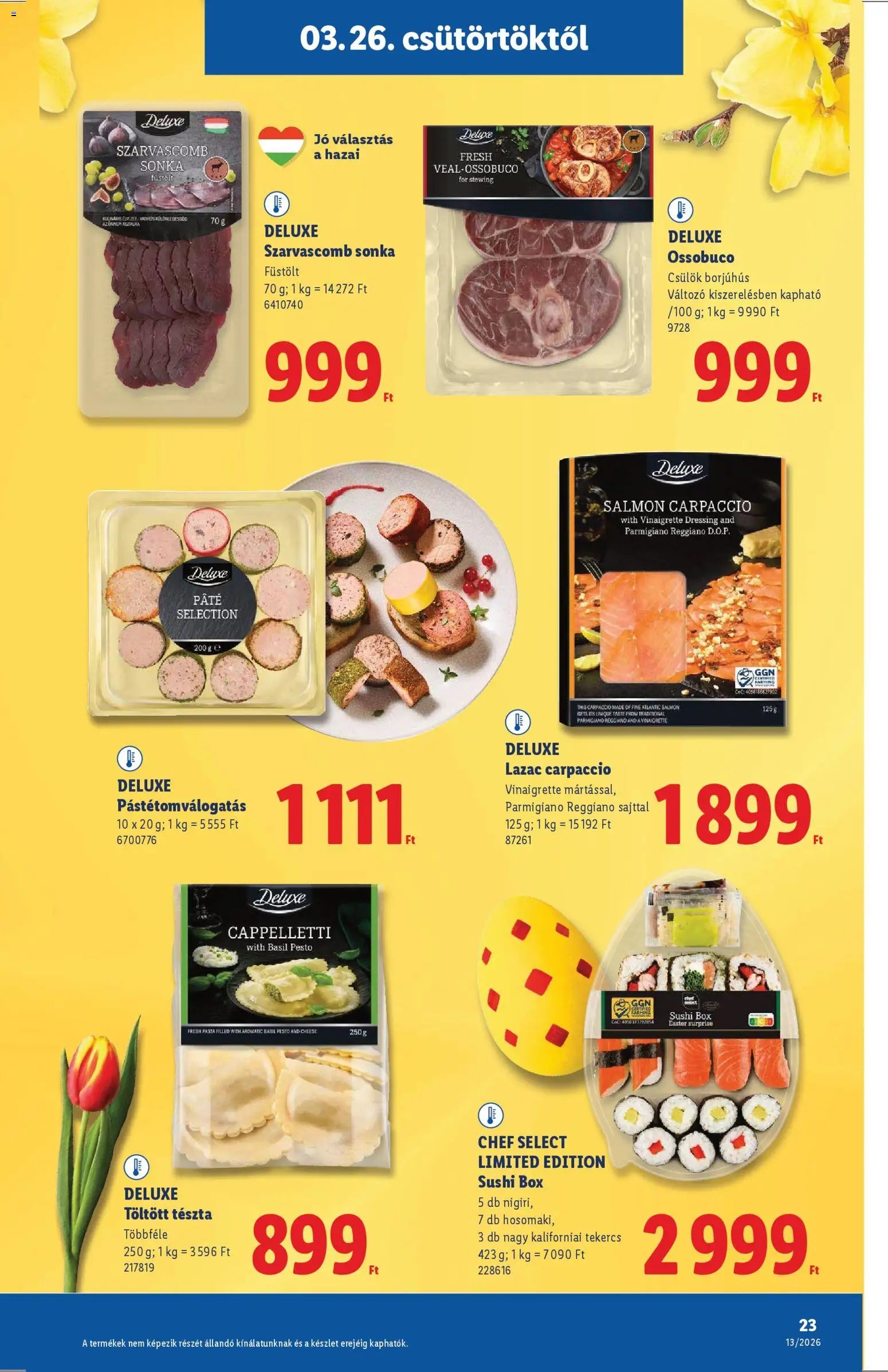 Lidl újság 2026.03.26. Lidl akciós újság (2026-03-26 - 2026-03-31)