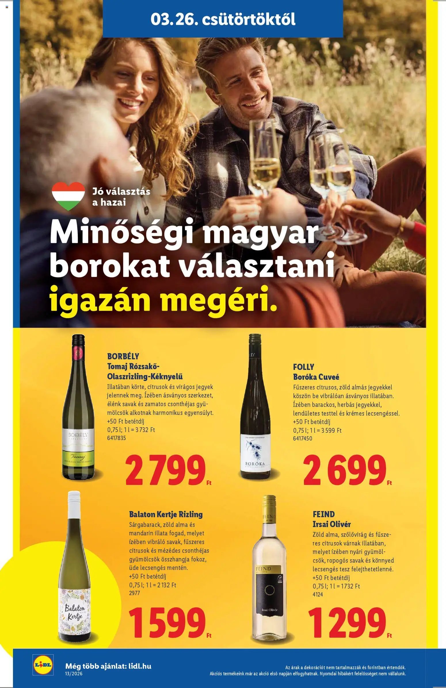 Lidl újság 2026.03.26. Lidl akciós újság (2026-03-26 - 2026-03-31)