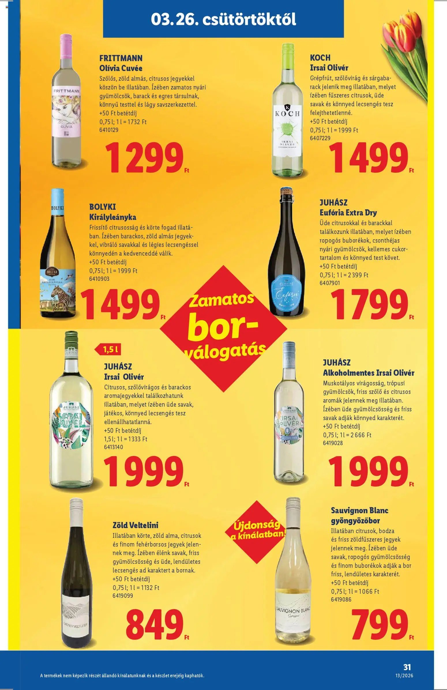 Lidl újság 2026.03.26. Lidl akciós újság (2026-03-26 - 2026-03-31)