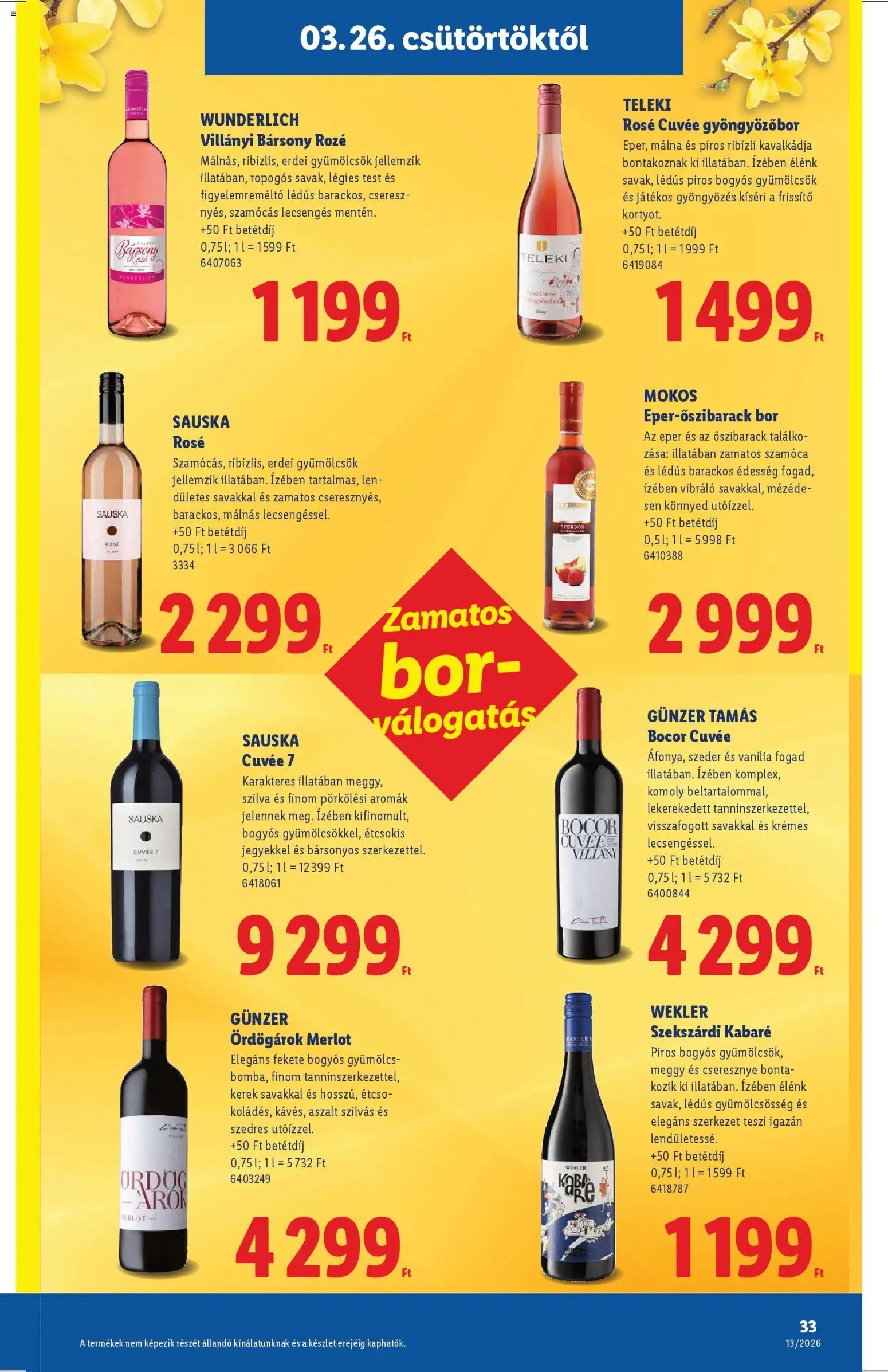 Lidl újság 2026.03.26. Lidl akciós újság (2026-03-26 - 2026-03-31)