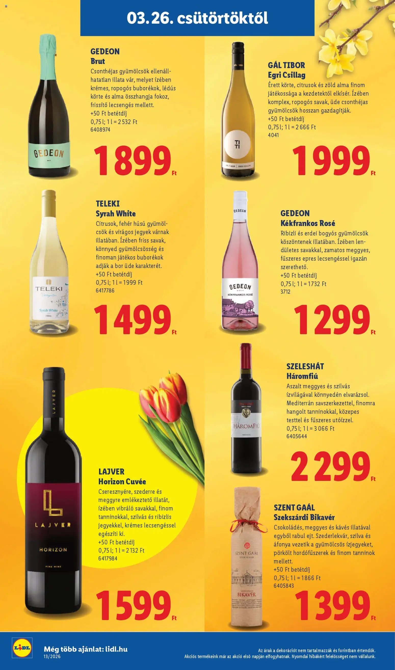 Lidl újság 2026.03.26. Lidl akciós újság (2026-03-26 - 2026-03-31)