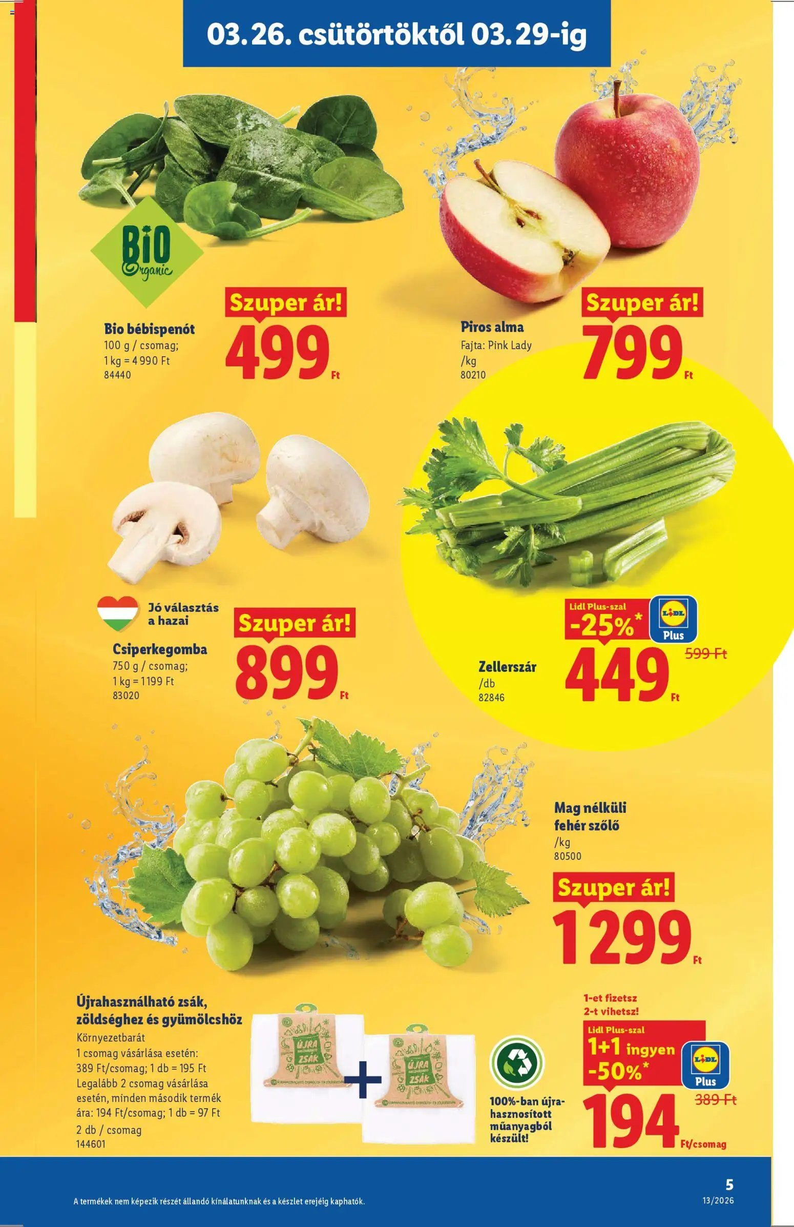 Lidl újság 2026.03.26. Lidl akciós újság (2026-03-26 - 2026-03-31)