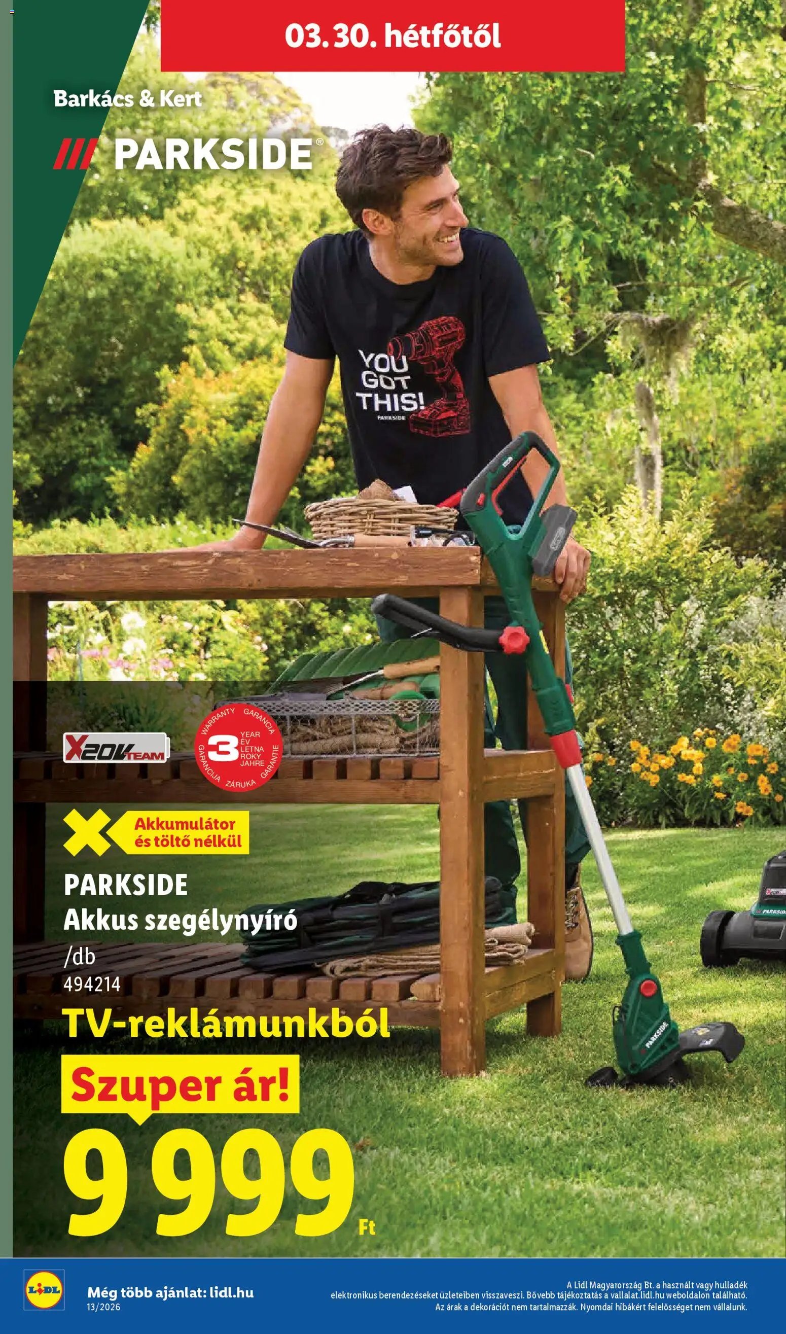 Lidl újság 2026.03.26. Lidl akciós újság (2026-03-26 - 2026-03-31)