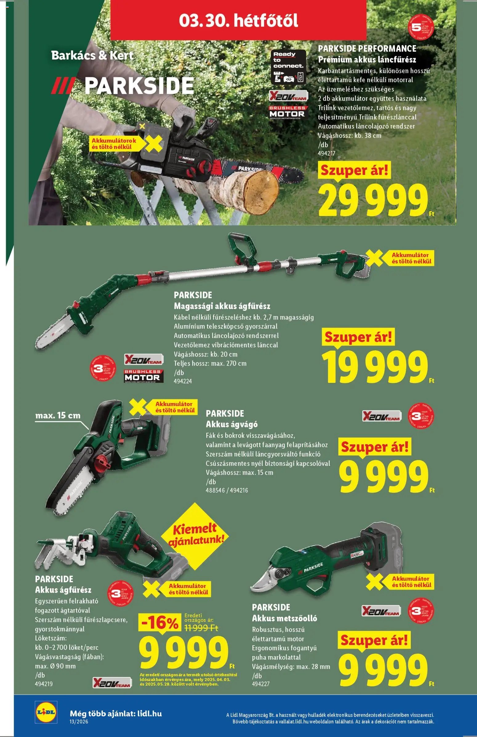 Lidl újság 2026.03.26. Lidl akciós újság (2026-03-26 - 2026-03-31)