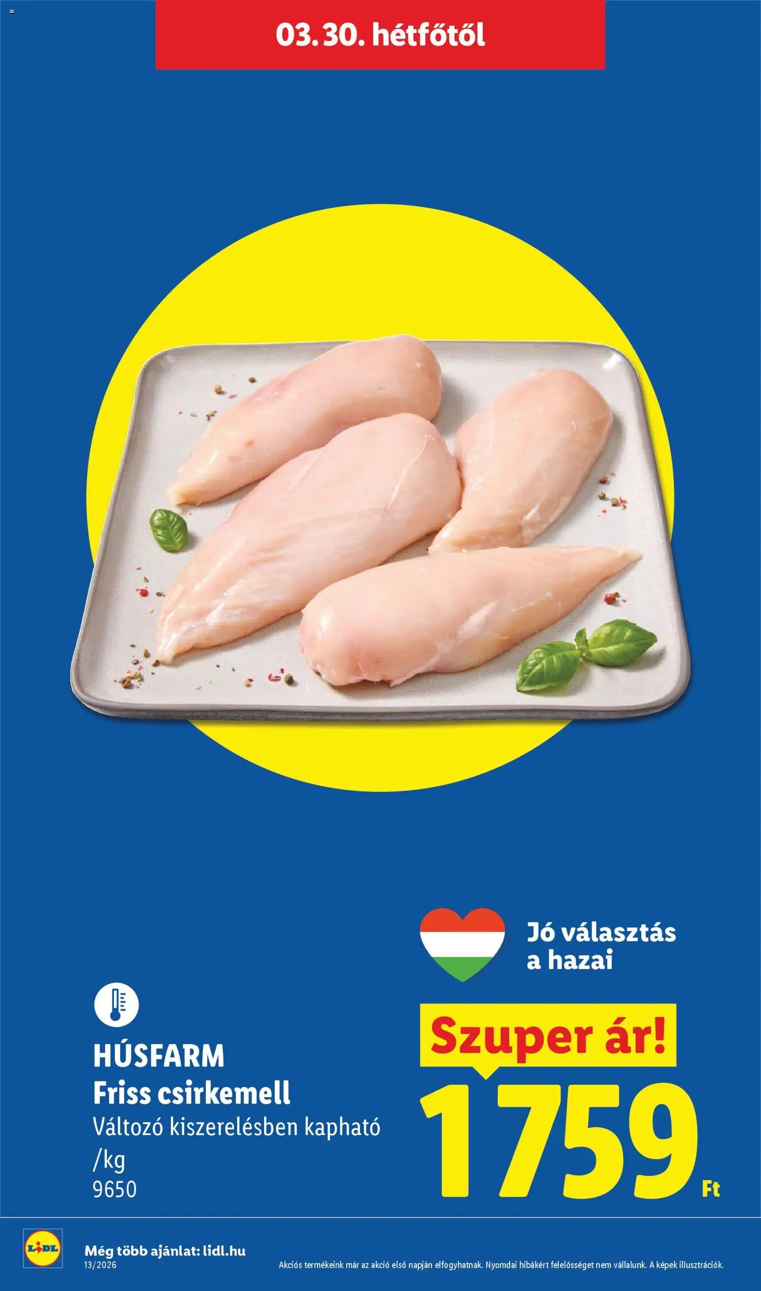 Lidl újság 2026.03.26. Lidl akciós újság (2026-03-26 - 2026-03-31)