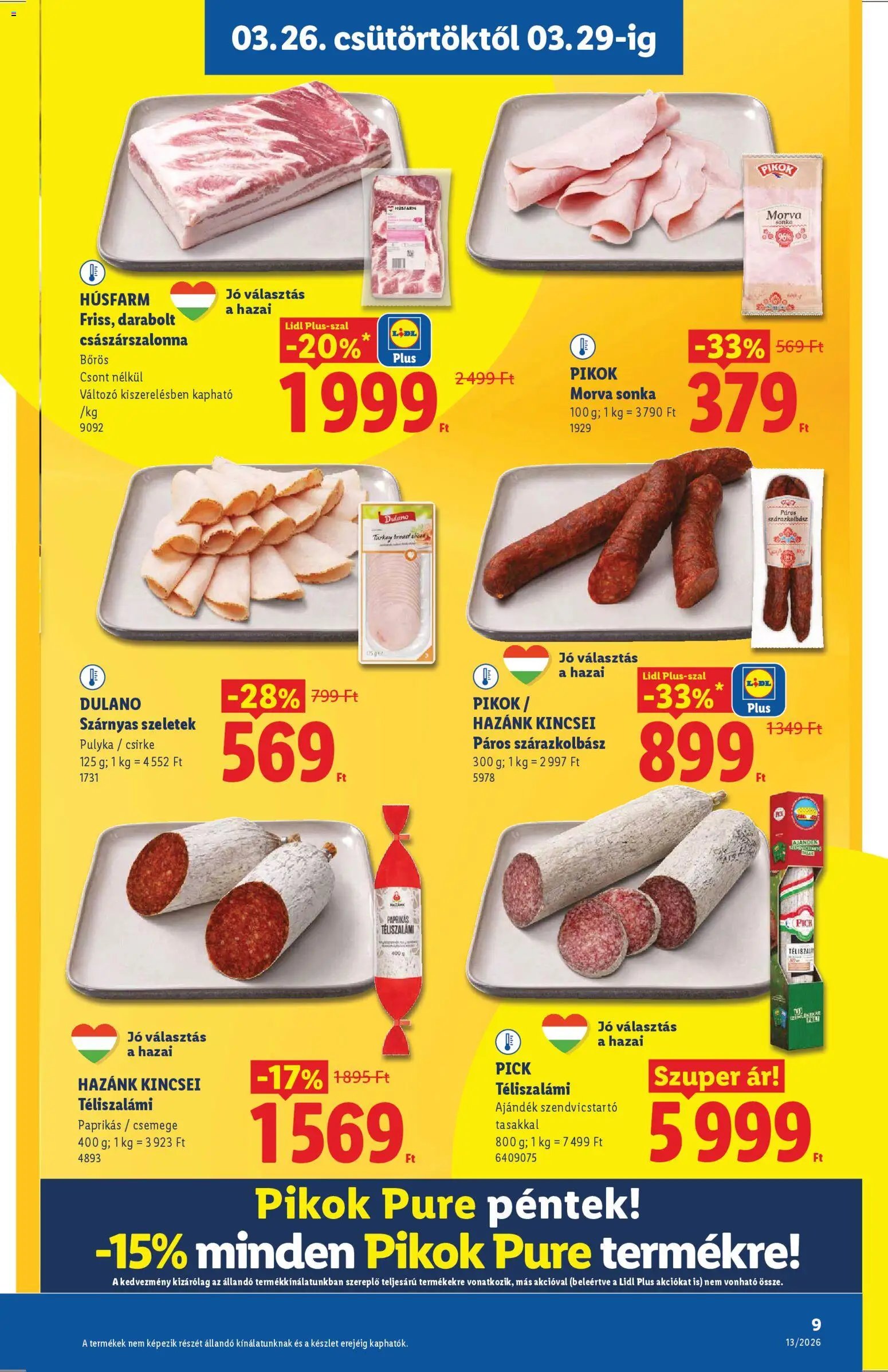 Lidl újság 2026.03.26. Lidl akciós újság (2026-03-26 - 2026-03-31)