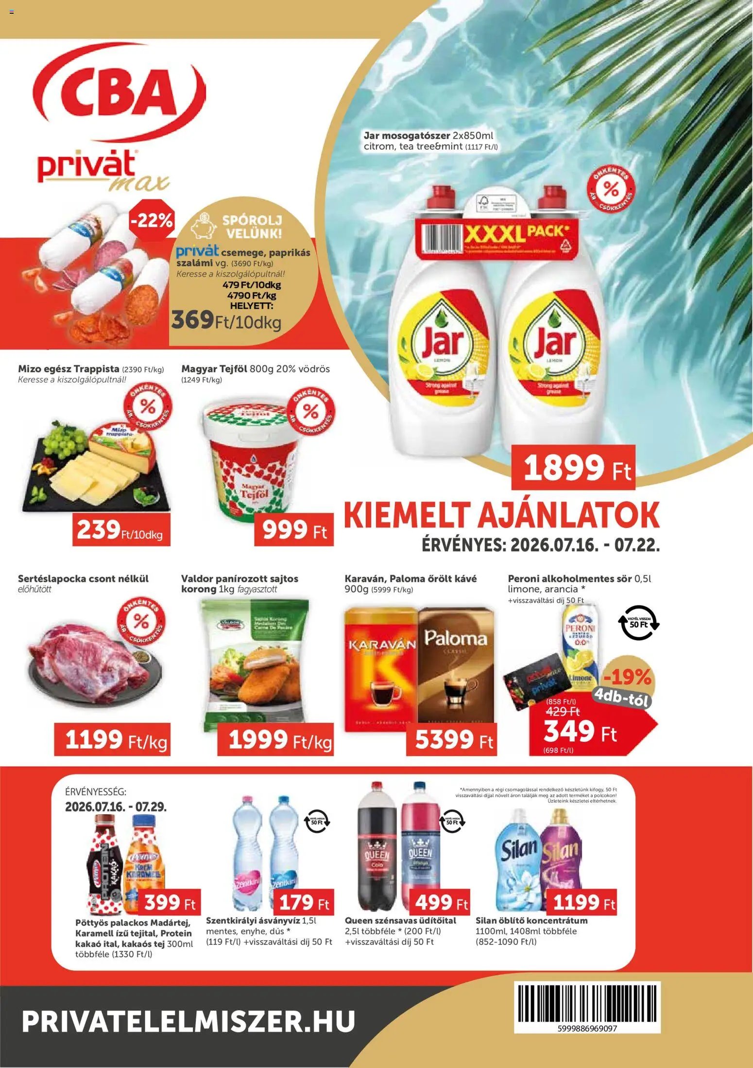 PRIVÁT újság 2026.07.16. PRIVÁT Aktuális szórólap MAX