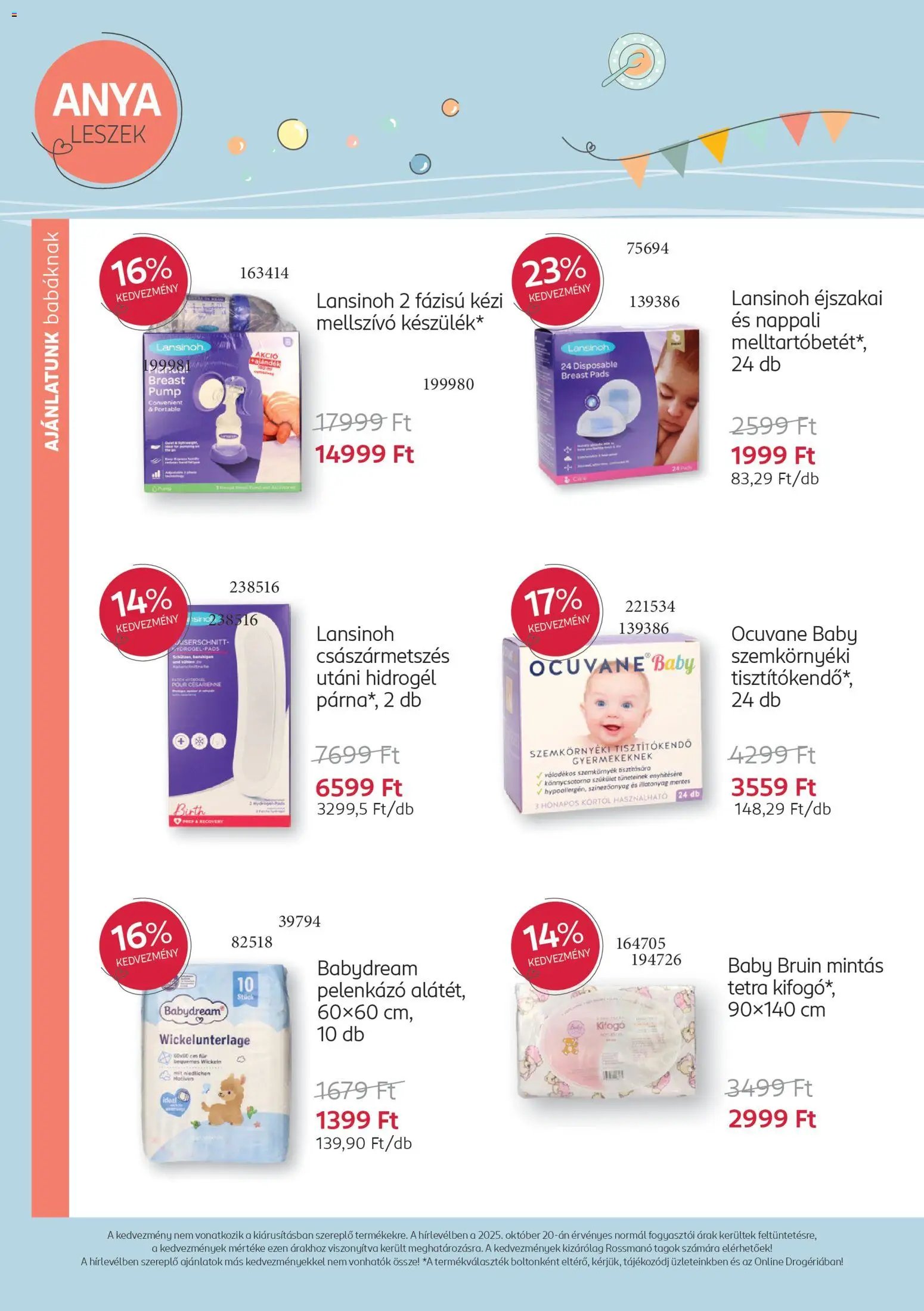 Rossmann újság 2025.11.10. Babaprogram (2025-11-10 - 2025-12-07)