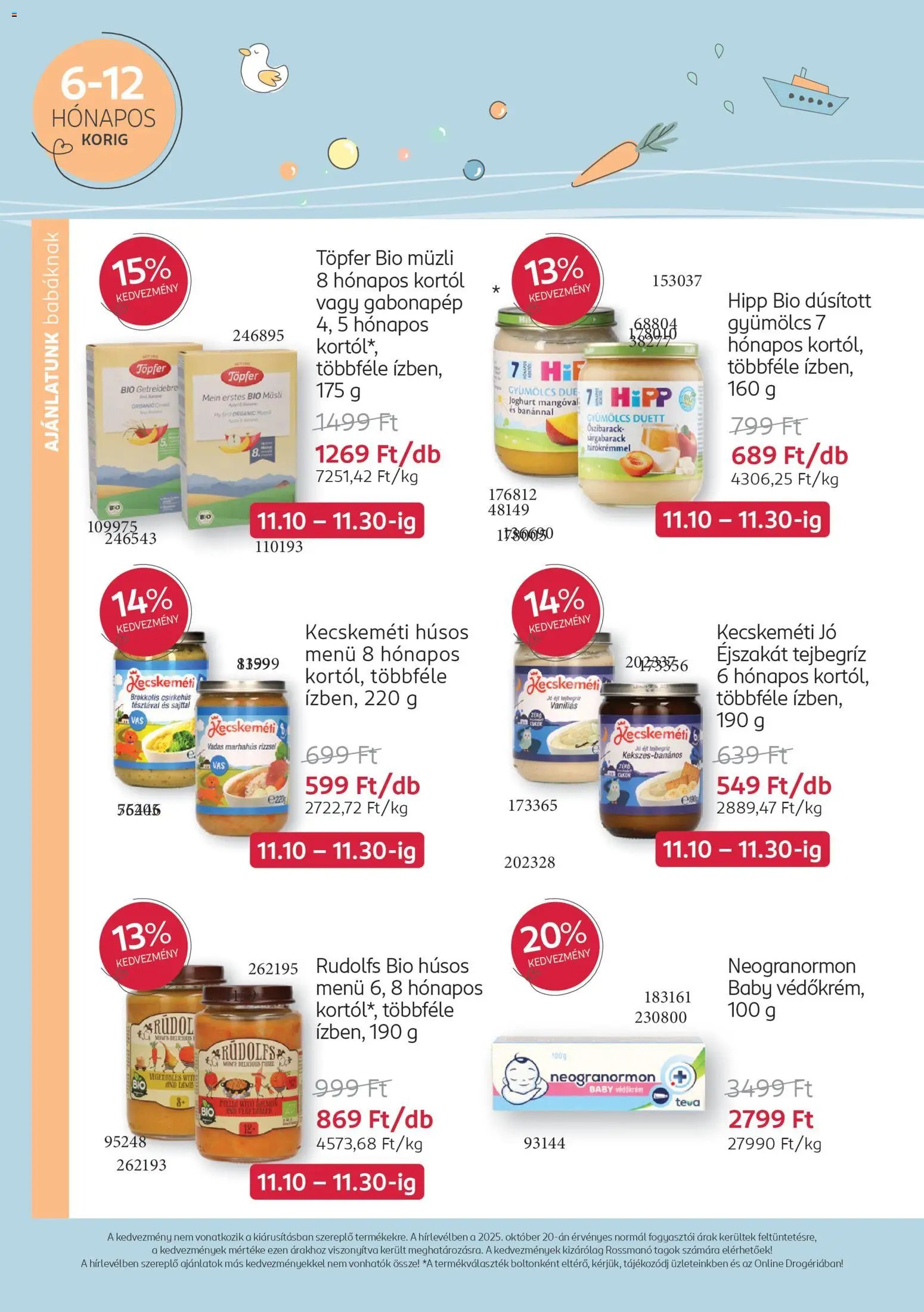 Rossmann újság 2025.11.10. Babaprogram (2025-11-10 - 2025-12-07)