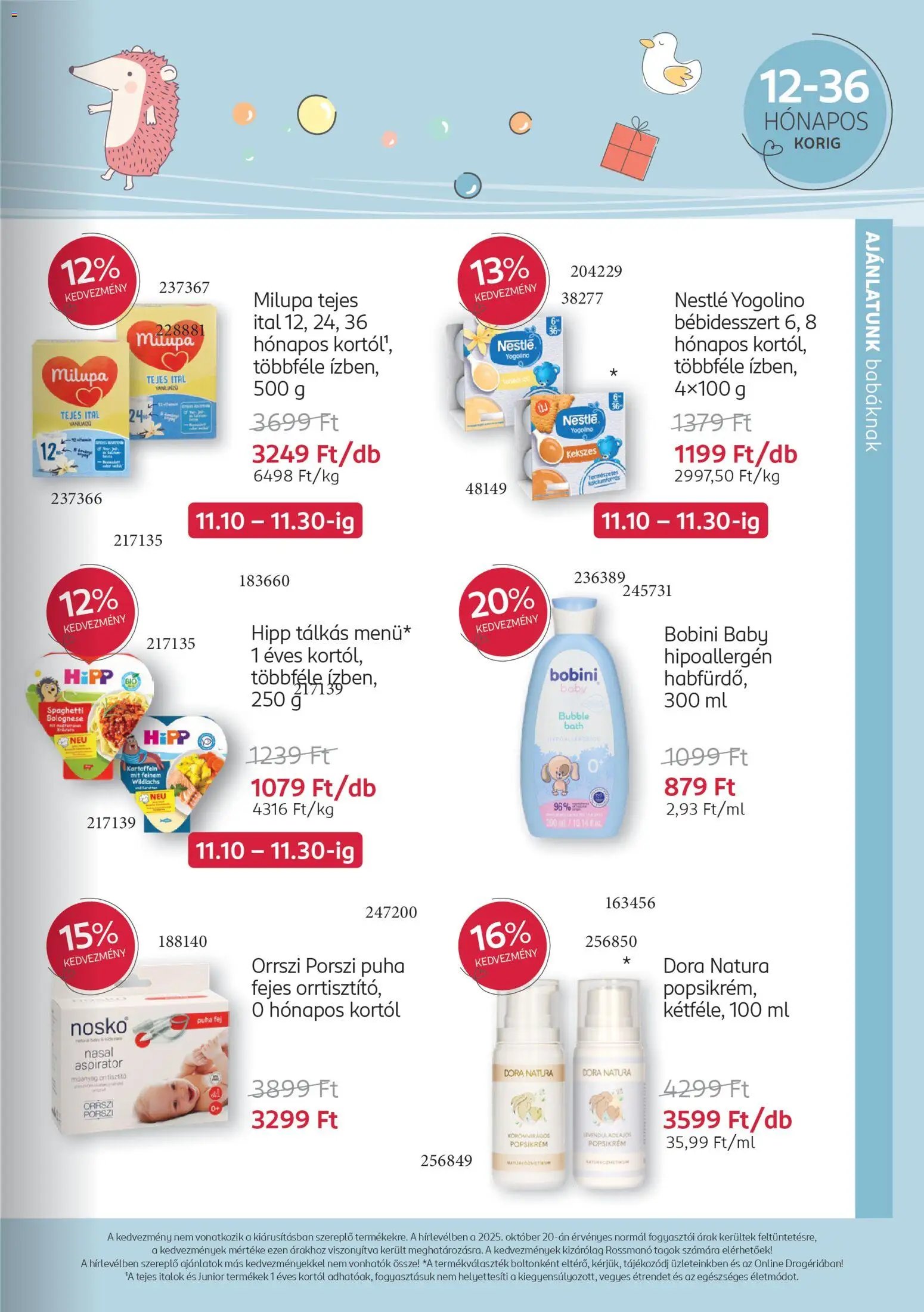Rossmann újság 2025.11.10. Babaprogram (2025-11-10 - 2025-12-07)