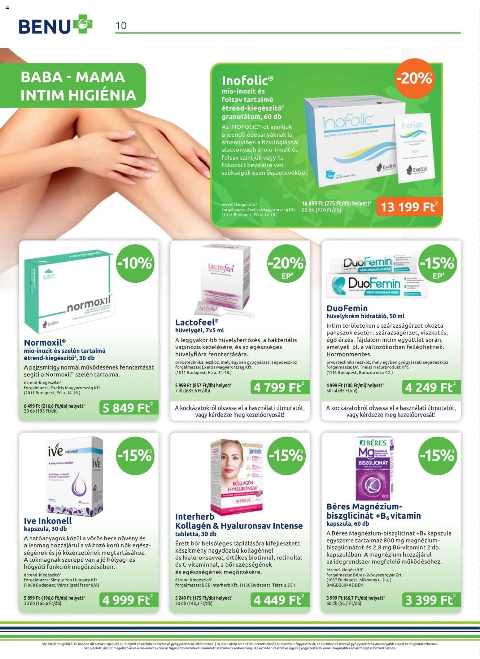 BENU Gyógyszertárak újság 2026.04.04. BENU Gyógyszertárak akciós újság (2026-04-04 - 2026-04-19)