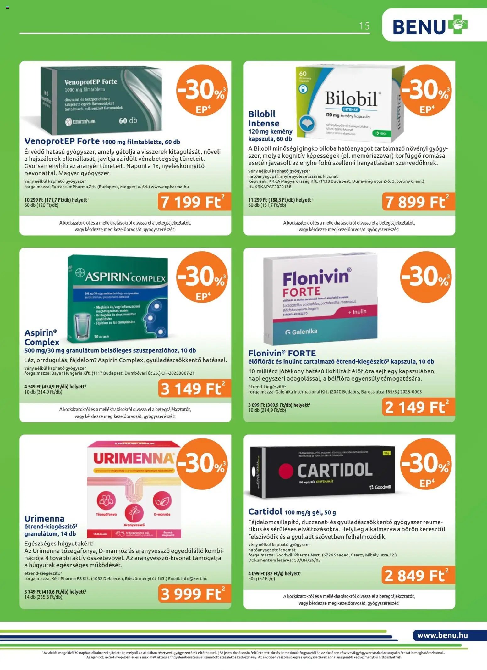 BENU Gyógyszertárak újság 2026.04.04. BENU Gyógyszertárak akciós újság (2026-04-04 - 2026-04-19)